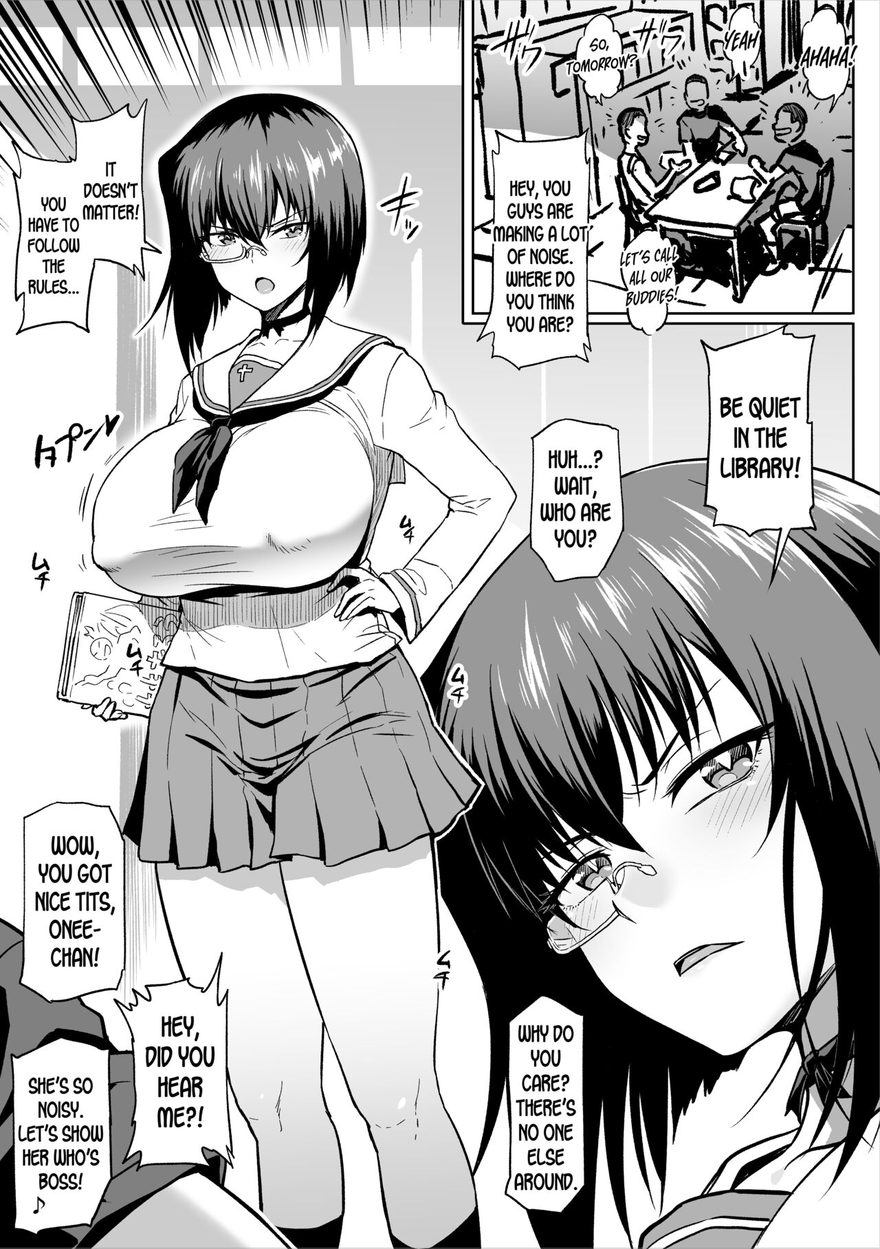 Toshokan de wa Oshizuka ni | Quiet in the Library page 1 full