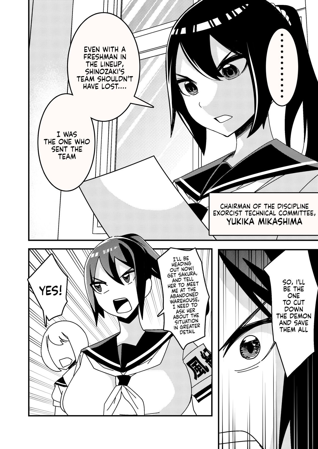 Zanpai! Kuso Zako Taimashi Iinchou ~Taima Kousen Fuuki Iinchou wa Sennou Kougeki ni Kanpai, Kyousei Jinkaku Haisetsu de Jinsei Shuuryou Shimashita.~ page 3 full