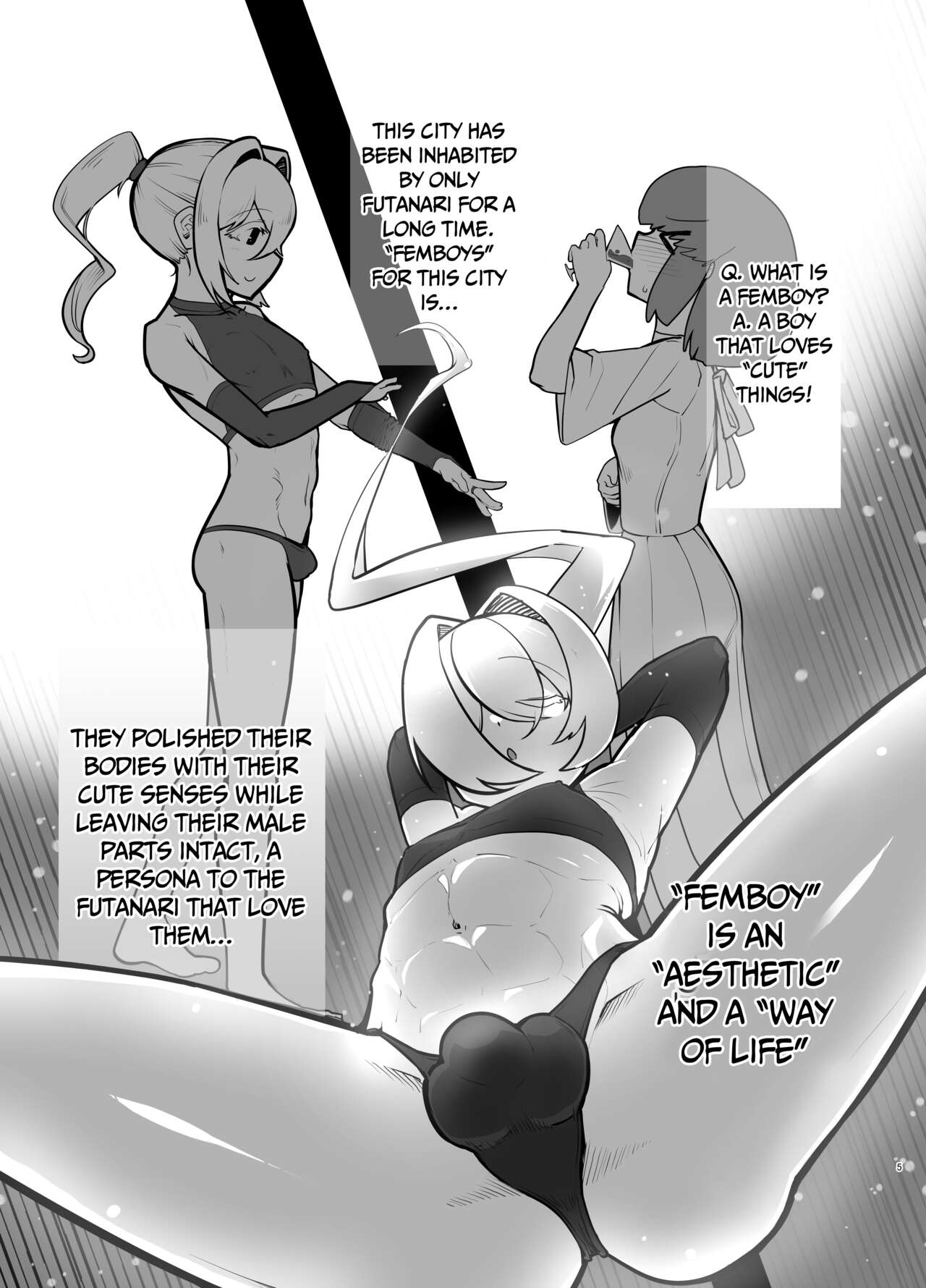Futanari no Machi no Femboy Club | Futanari Town's Femboy Club page 4 full