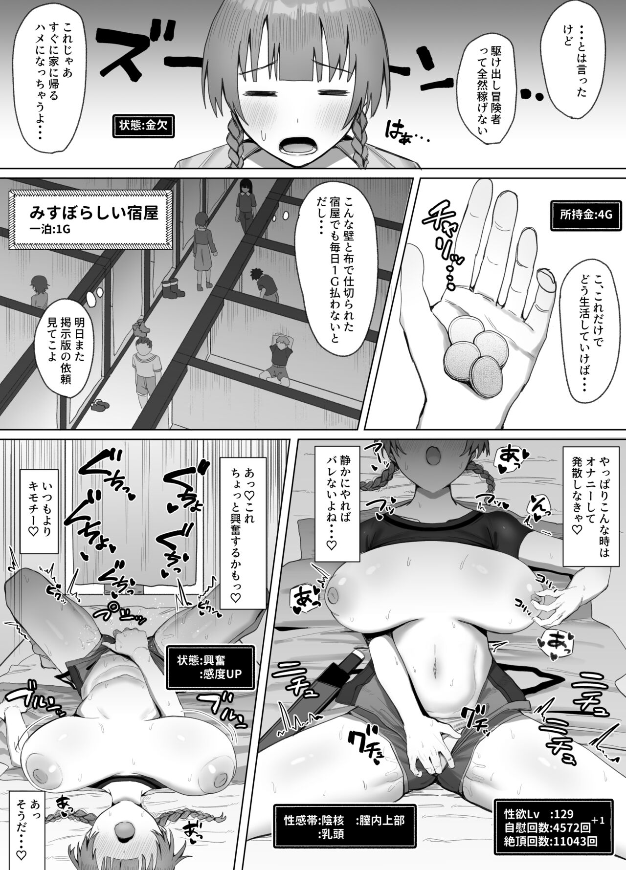 Seiyoku Lv 129 Shinmai Boukensha-chan Sex ni Oboreru page 4 full