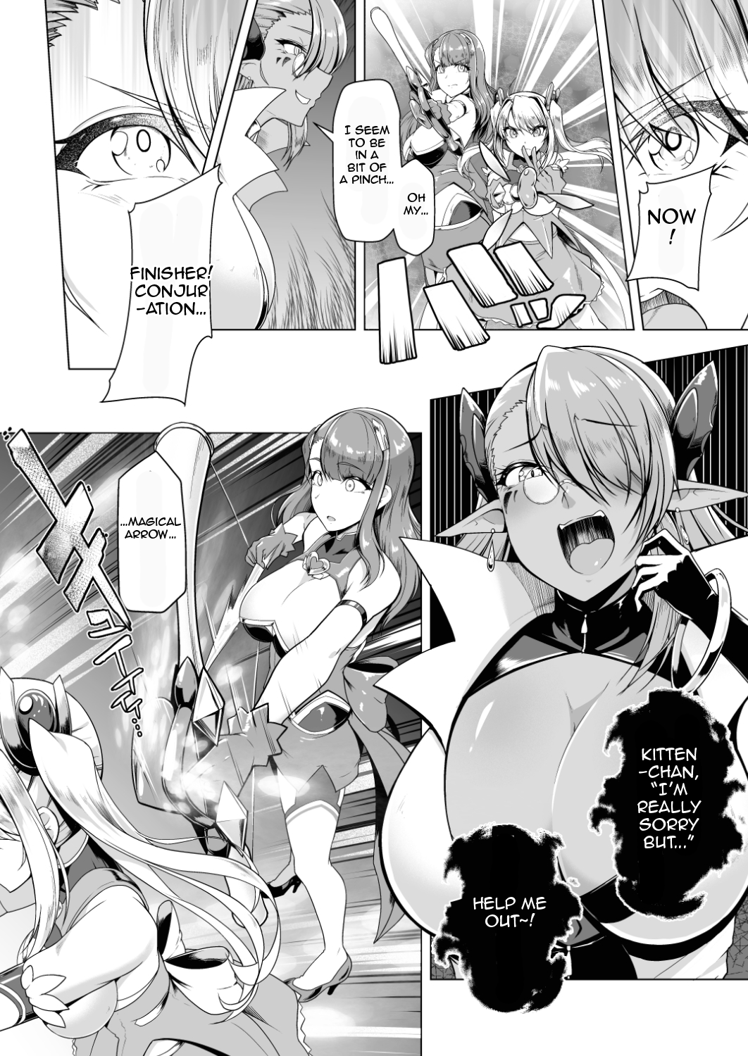 Saiin Curriculum 2 - Futanari Tomoochi Mahou Shoujo Kaizou Keikaku page 5 full