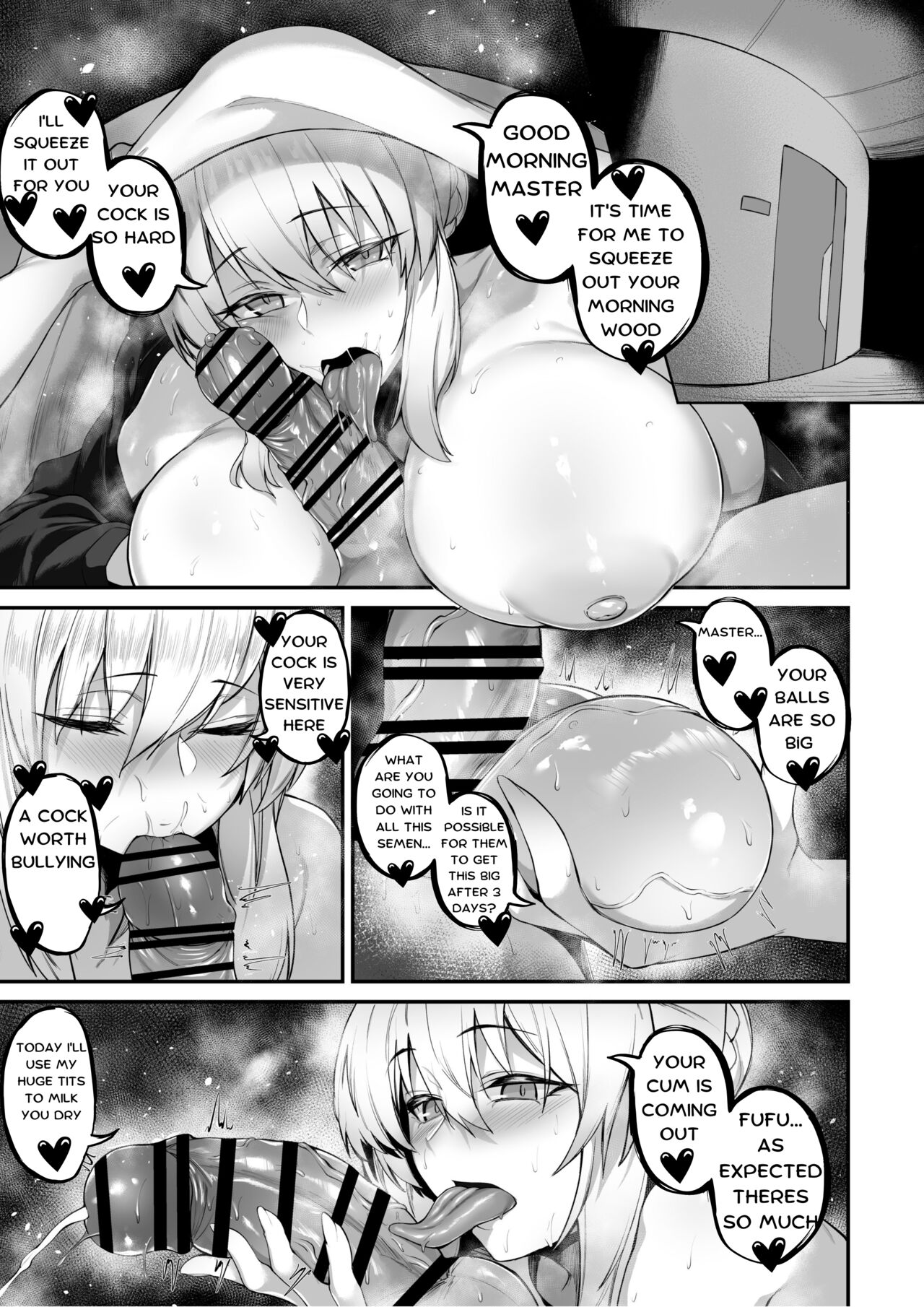 Morgan to Saber Alter no Tane Shibori Nikki | Morgan and Her Sister's  Semen Squeezing Diary page 5 full