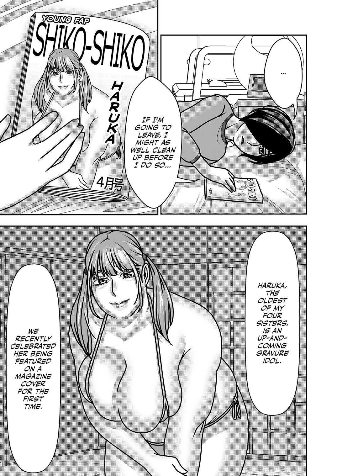 Ane Ane Ore Ane Ane Chi no Tsunagaranai Nee-san-tachi nara Harem ni shitemo iitte koto | Sis-Sis-Me-Sis-Sis ~Since my sisters aren't related to me by blood, I can turn them into my harem?!~ page 8 full
