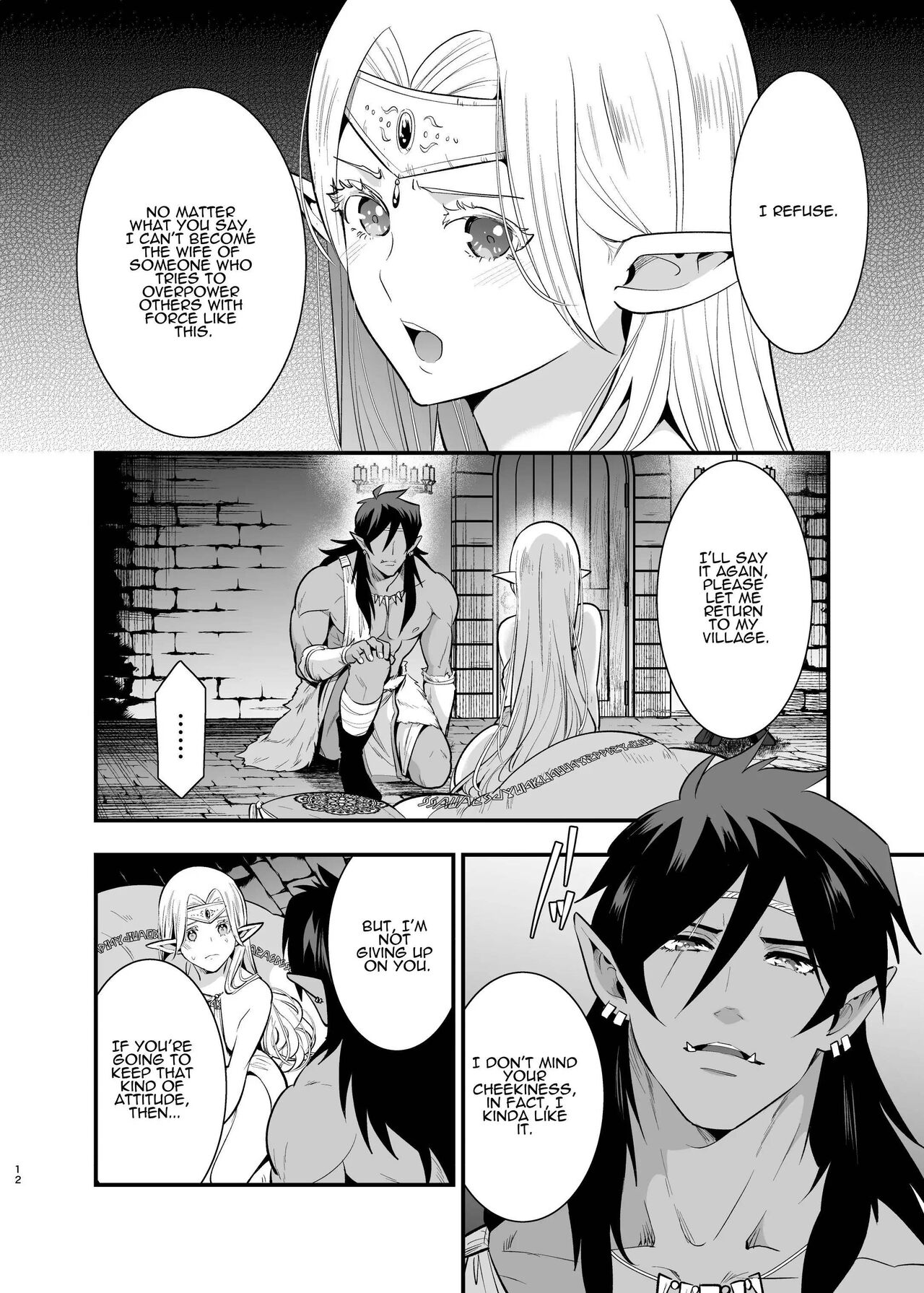 Orc no Hanayome ~Saraware Elf wa Kairaku ni Ochiru~ | Orc Bride ~Abducted Elf Corrupted by Pleasure~ page 10 full