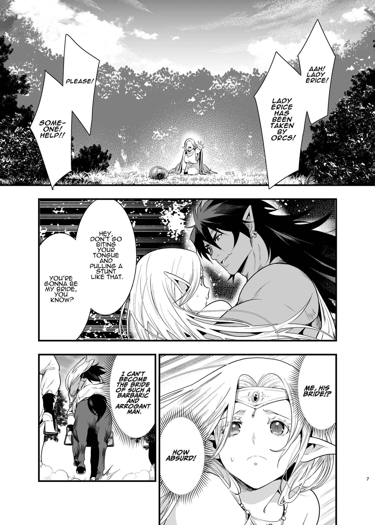 Orc no Hanayome ~Saraware Elf wa Kairaku ni Ochiru~ | Orc Bride ~Abducted Elf Corrupted by Pleasure~ page 5 full