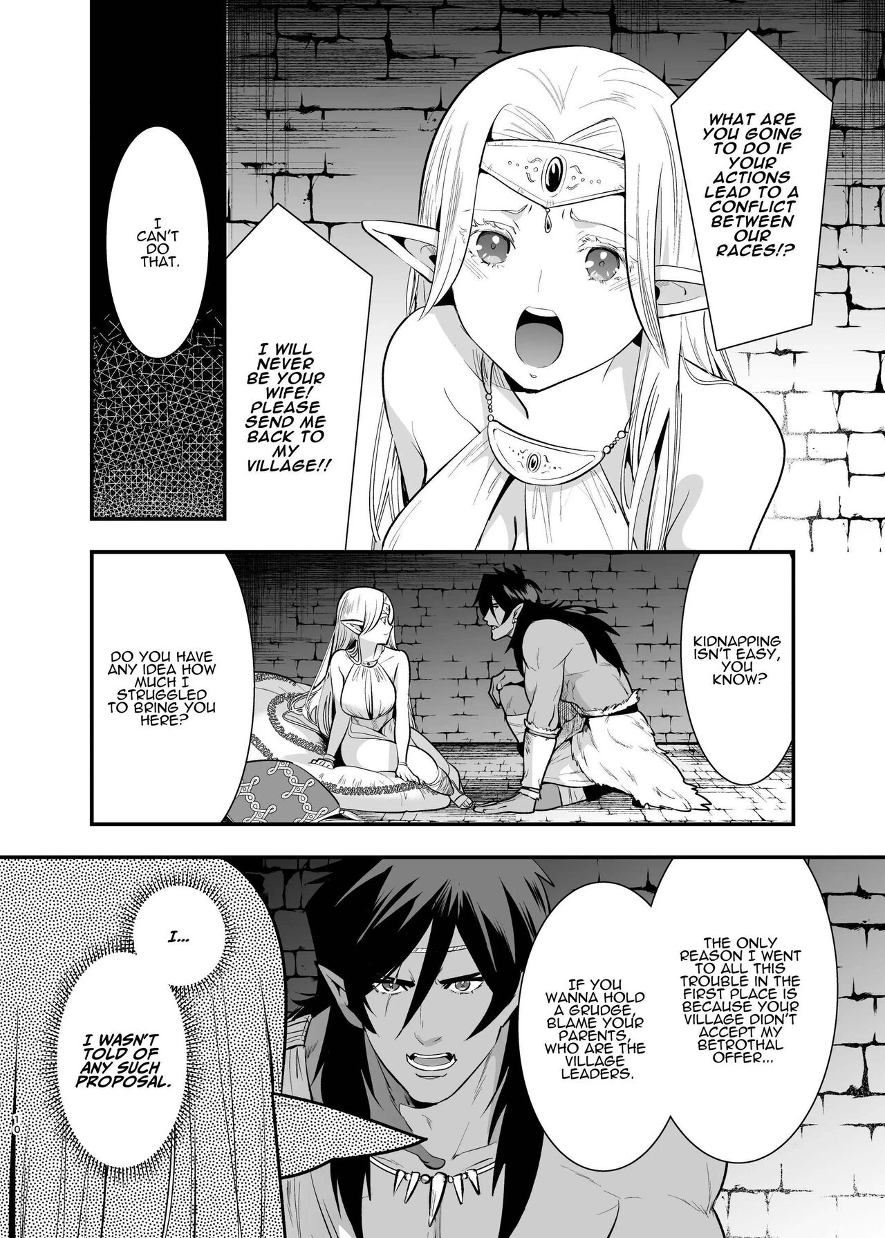 Orc no Hanayome ~Saraware Elf wa Kairaku ni Ochiru~ | Orc Bride ~Abducted Elf Corrupted by Pleasure~ page 8 full