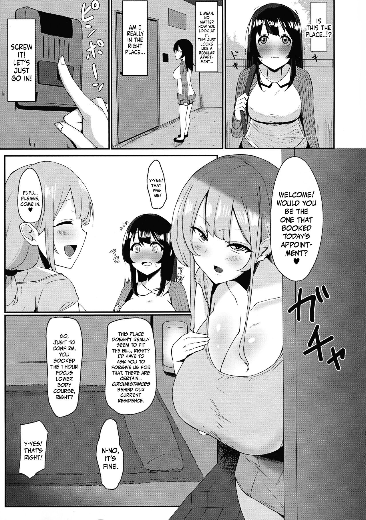 Futanari Kaiwai no Etchi na o Mise ni Ittemita! ~ Kenzen? Esute-ten-hen ~ | I Tried Going To My Neighborhood Brothel~! For Health's Sake, Right? Beauty Salon Edition! page 5 full