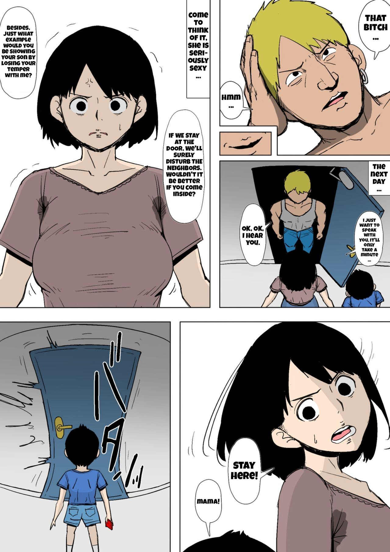 Okaa-san ga DQN ni Otosarete ita | Mom was defeated by a delinquent page 4 full