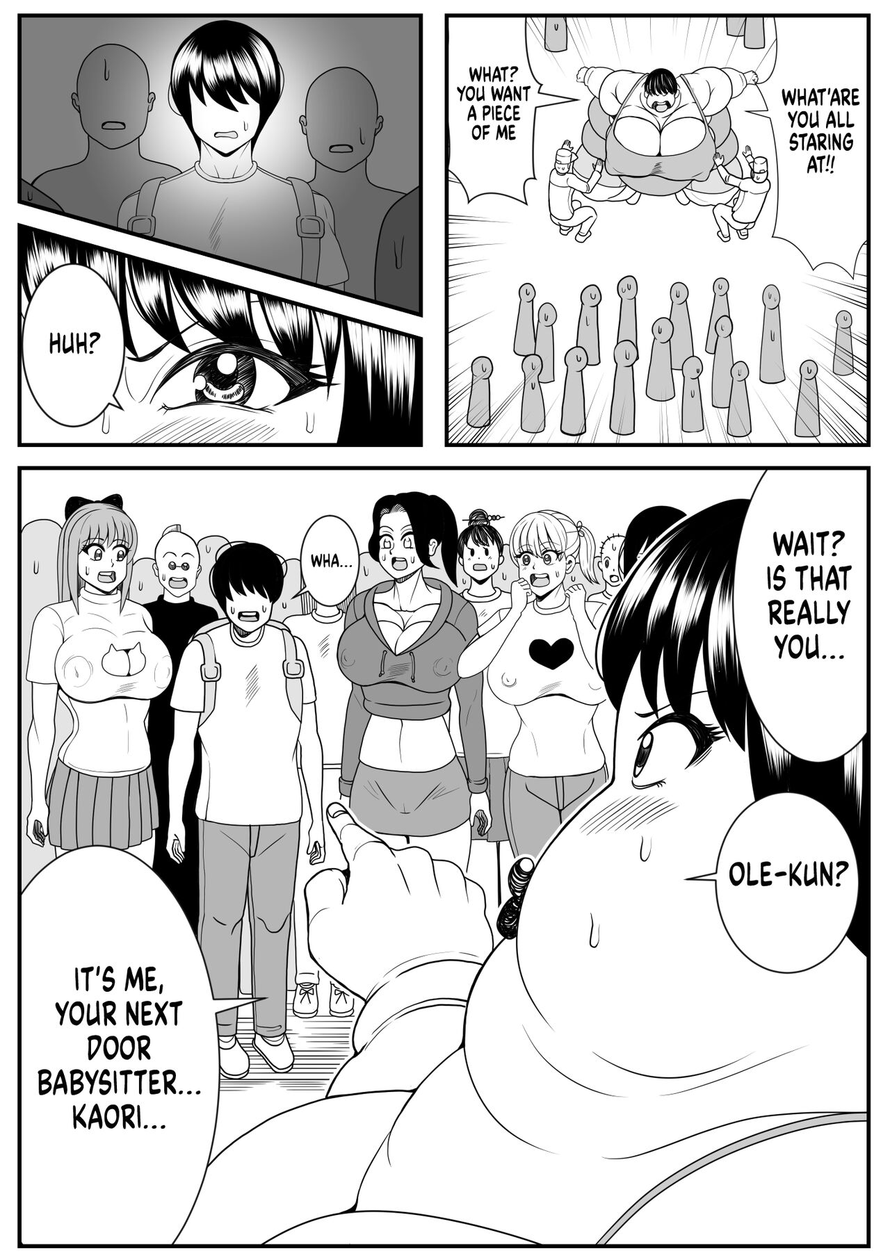 My old babysitter, who I haven’t seen in ten years, has gained weight and became monstrous | Zutto Akogarete Ita Otonari no Onee-san ni 10-nenburi ni Atte Mitara Kusodebu Monster to Kashite page 5 full