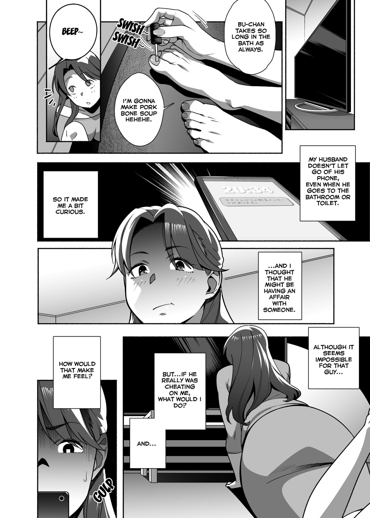 Hitozuma Pet ~Hitozuma ga Papakatsu Sex ni Hamari Otto Kounin de Otoko-tachi no Pet ni Naru Hanashi~ Zenpen page 10 full