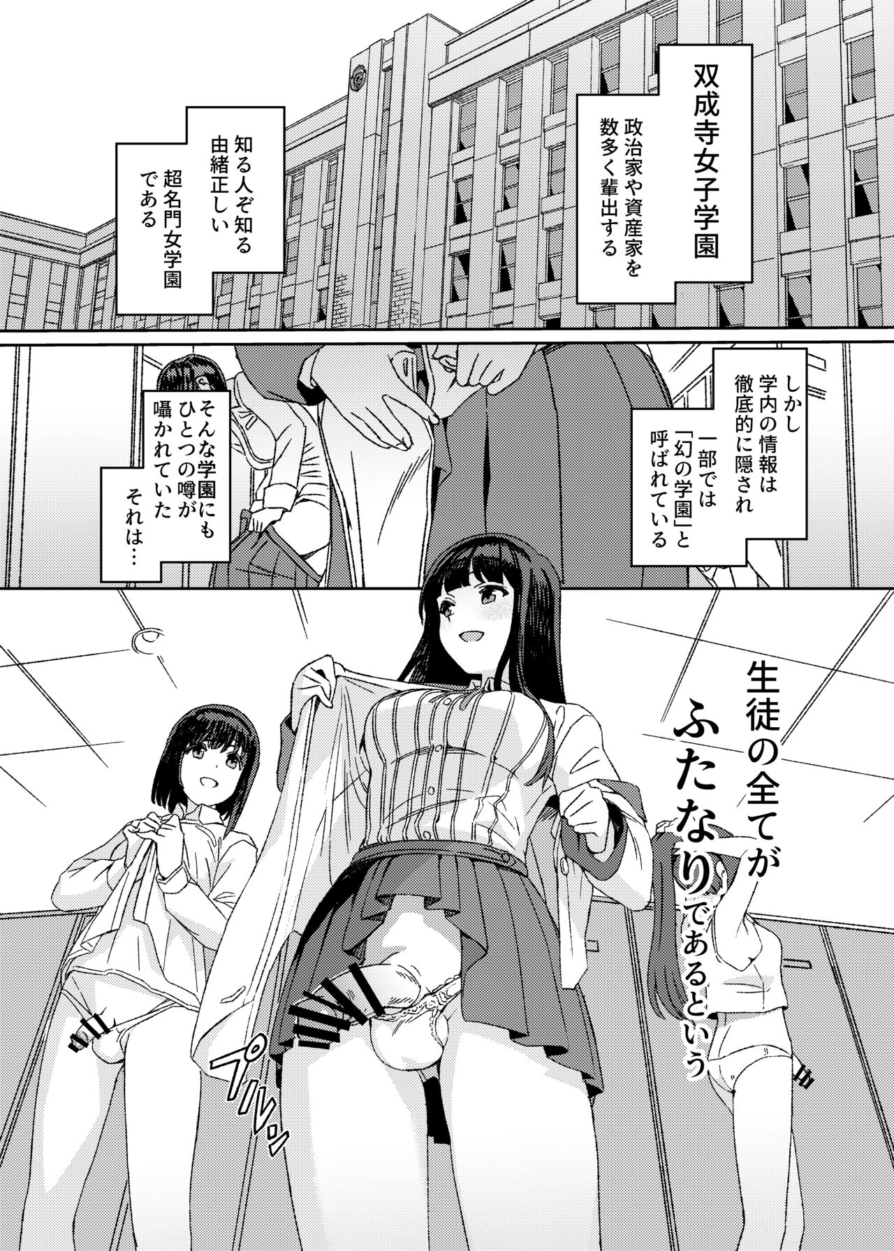 Futanari Jijo Gakuen Gakunai Report page 3 full