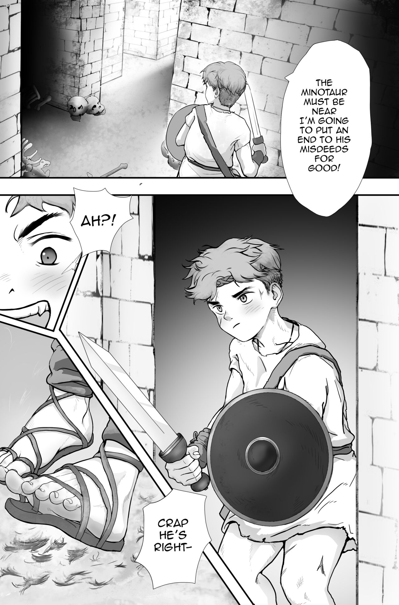 Ochita Eiyuu Theseus Tai Minotaur - Fallen Hero Theseus VS Minotaur page 4 full
