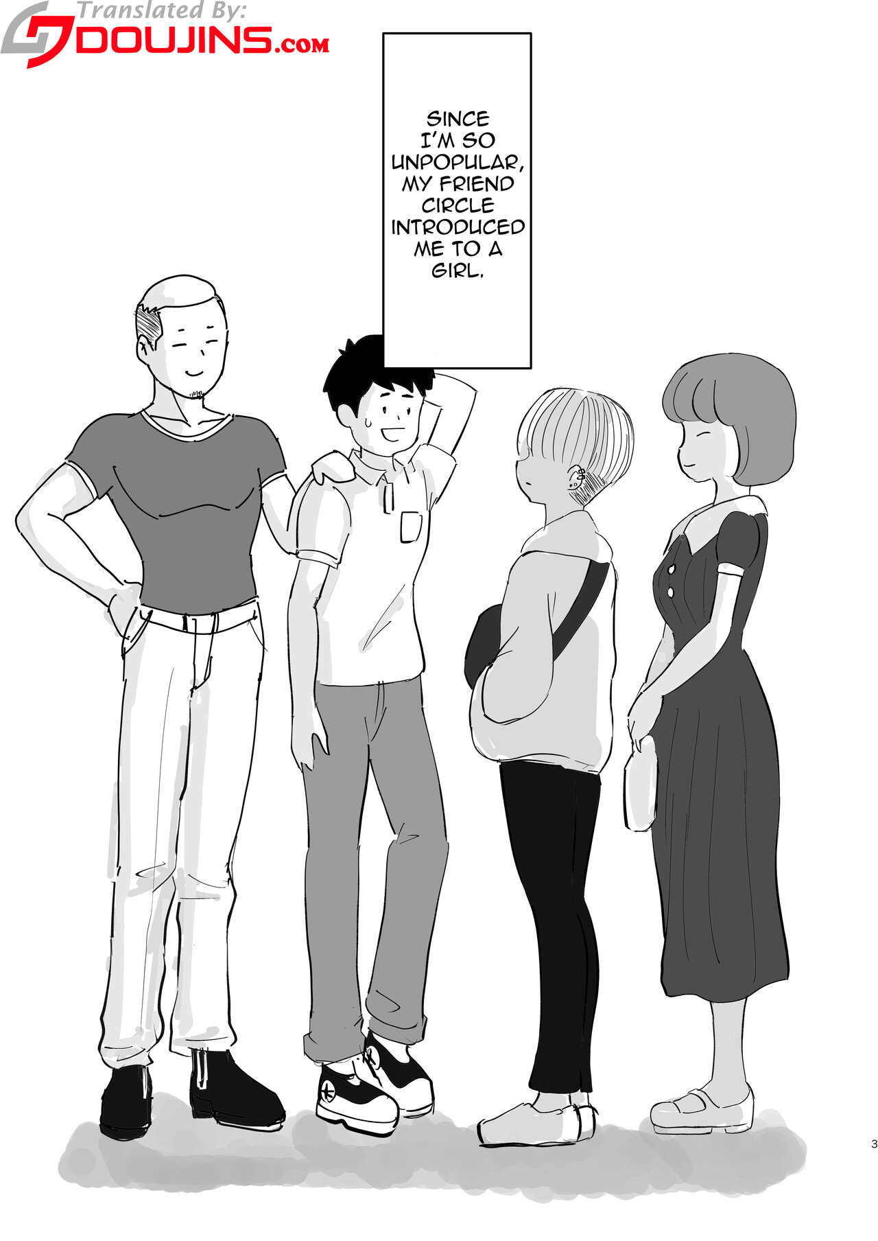 Motenai ore o Mikaneta Tomodachi ga Onnanoko o Shokai Shite Kureta Hanashi. page 2 full