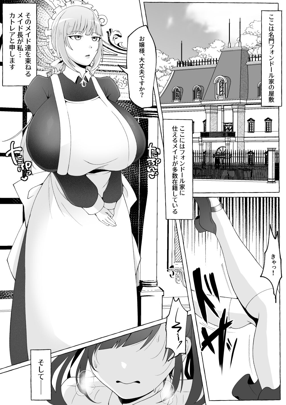 Ojou-sama o Zurineta ni Shite Ita no ga Barete Oshioki Sarechau Maso Buta Chinpo Maid page 3 full