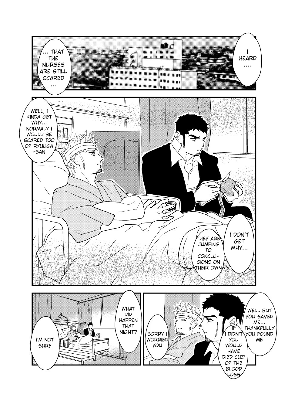 Moshimo Yakuza o Byoushitsu de Okashite Mitara. | What if I tried fucking a yakuza in a hospital room? page 4 full