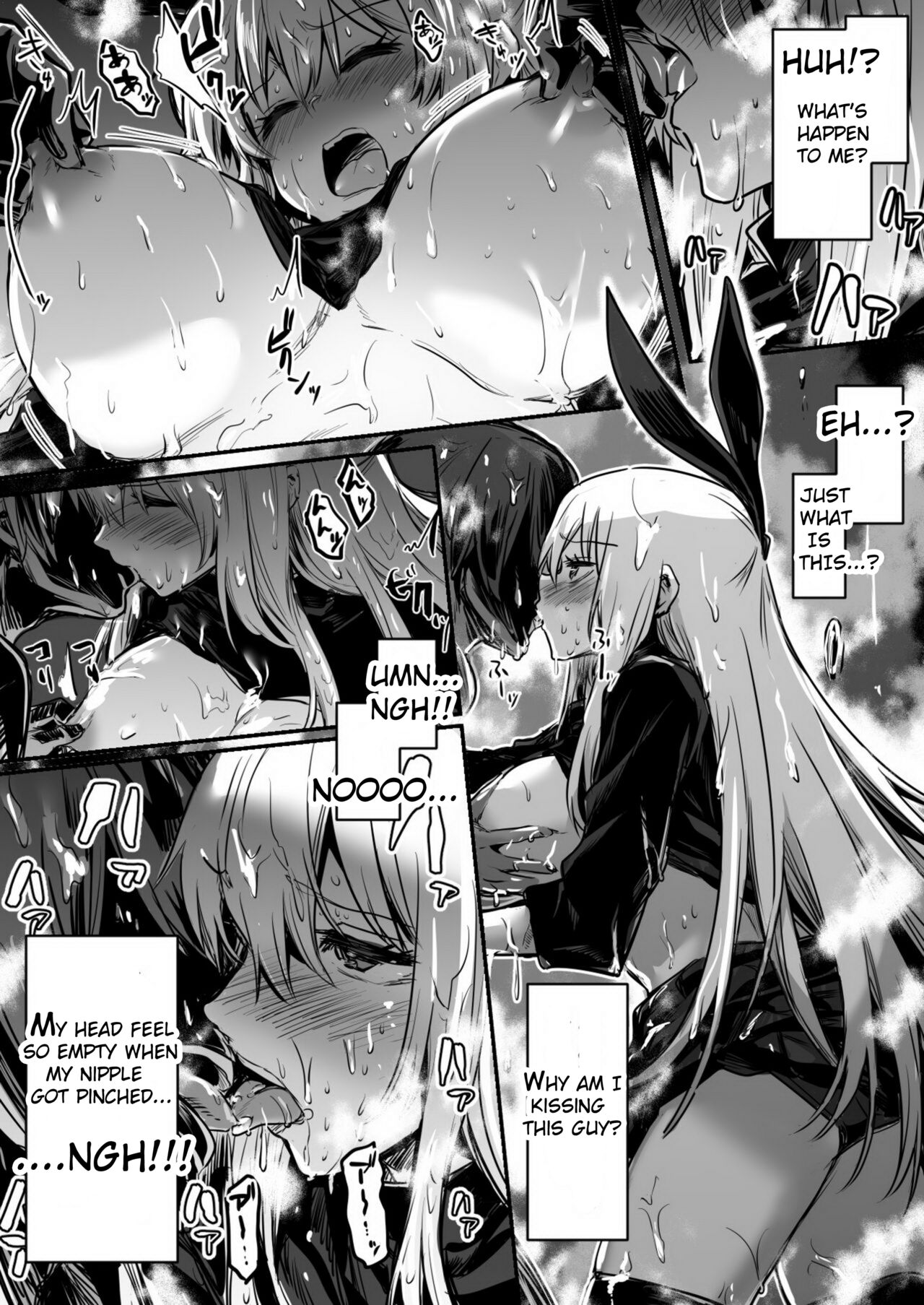 Adventure-chan who got in heat while rescue a man on request in the dark pit mucus swamp page 3 full