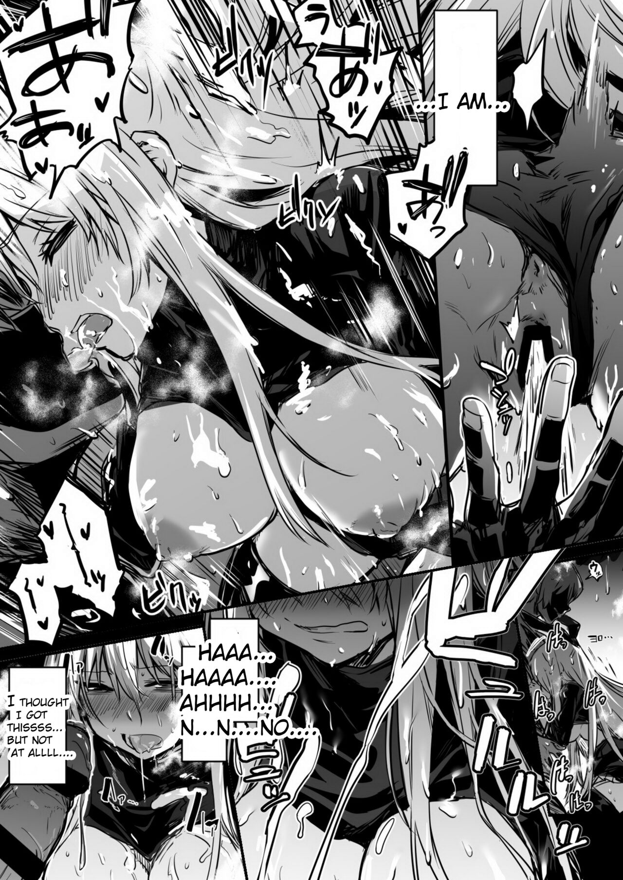 Adventure-chan who got in heat while rescue a man on request in the dark pit mucus swamp page 5 full