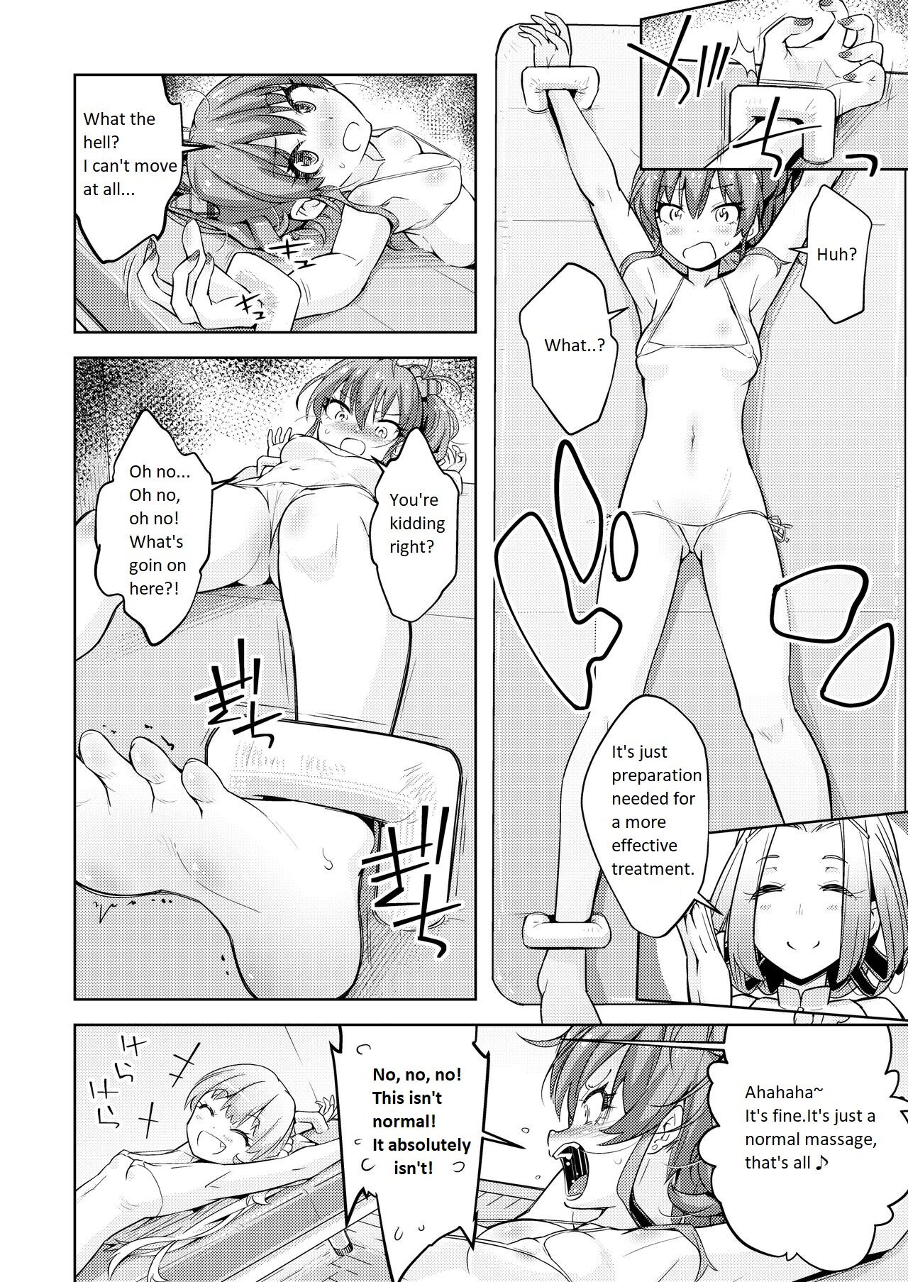 Gal Shimai Monzetsu Kusuguri Massage! page 7 full
