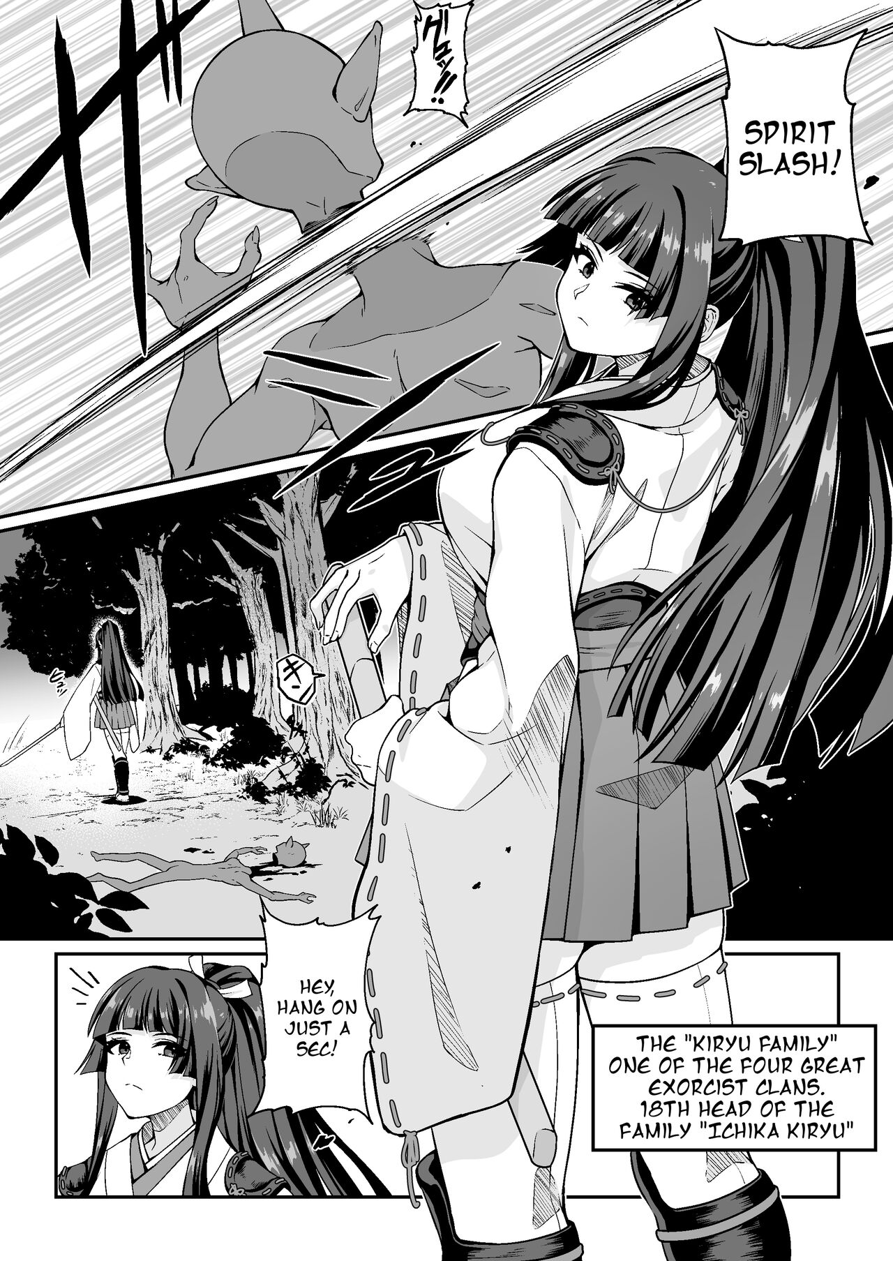 Tatsujin Taimashi nara Shokushu Youma nante Teki ja Nai | The Master Demon Exorcist Doesn't Succumb to Tentacle Demon page 3 full