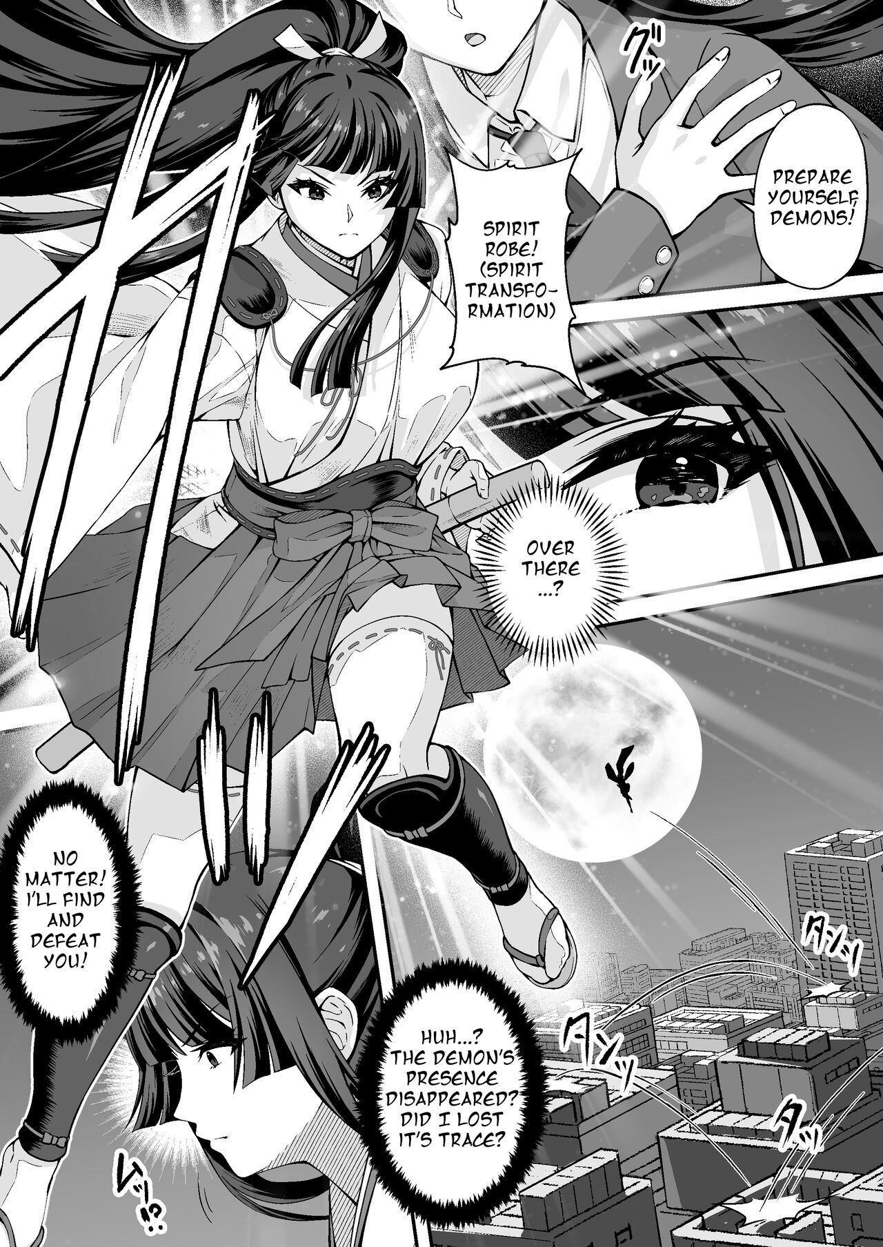 Tatsujin Taimashi nara Shokushu Youma nante Teki ja Nai | The Master Demon Exorcist Doesn't Succumb to Tentacle Demon page 8 full