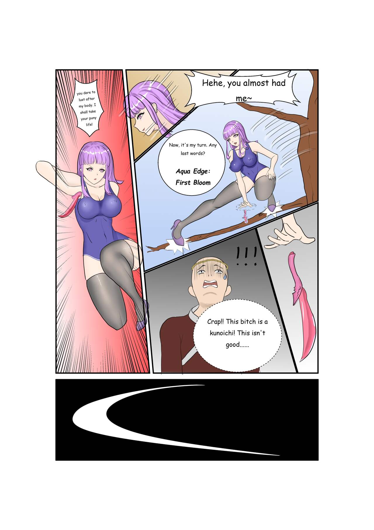 wqkjj1: Swimsuit Kunoichi VS. Vixen Bondage Team page 4 full