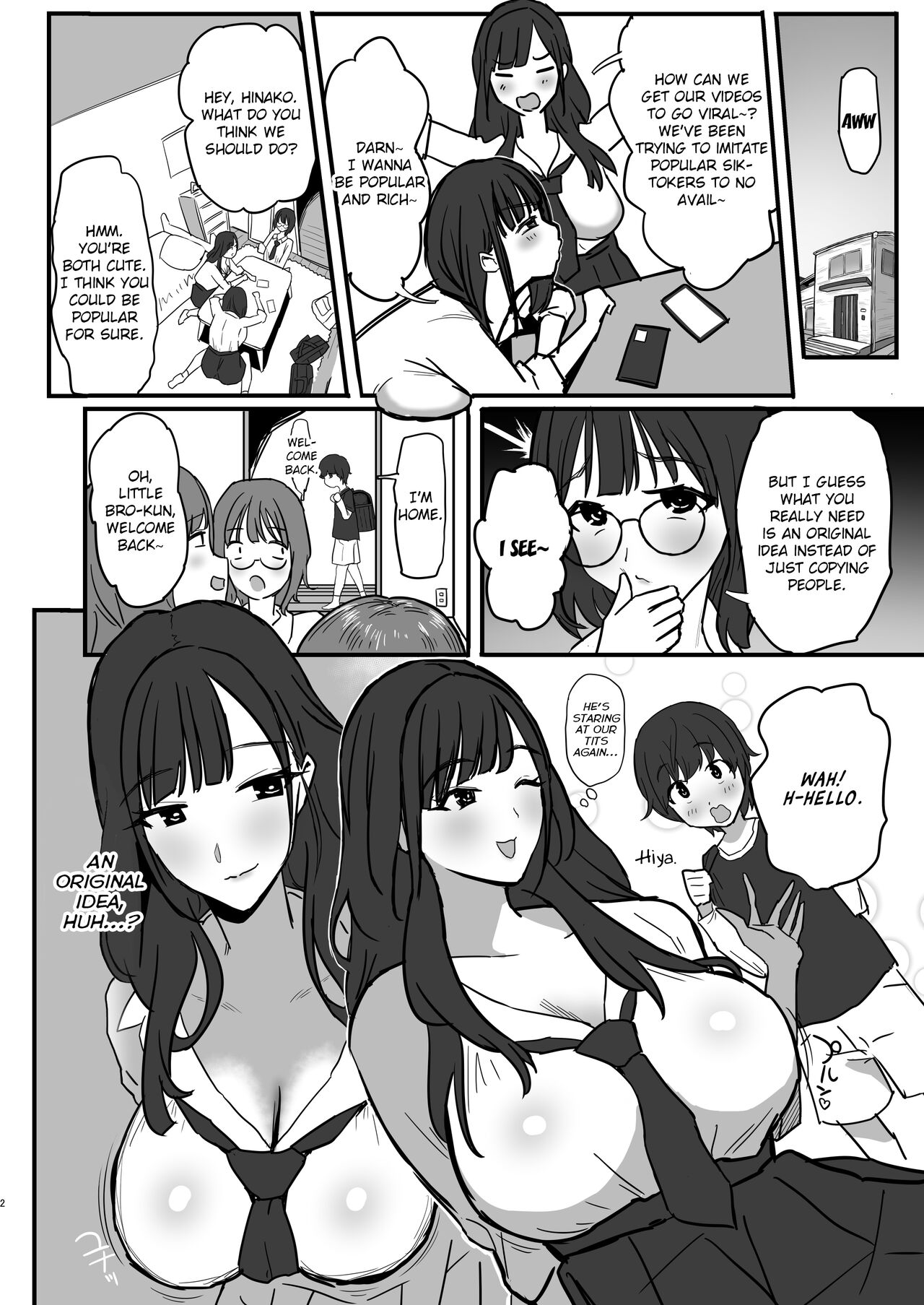 Onee-chan no Tomodachi no JK Tiktoker ni Takusan Paizuri sareru Hon | The Book where a Kid gets Titfucked a lot by Onee-chan's JK *iktoker Friends. page 3 full