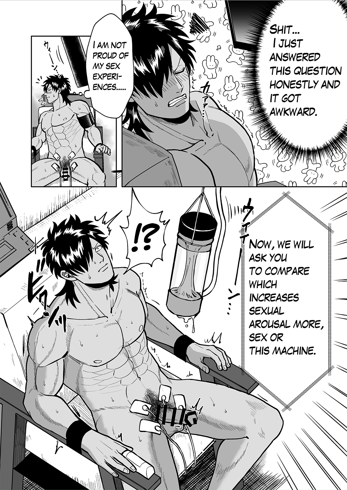 Uso Hakkenki de Denki + Onaho Seme Sareru Manga. | Lie detectors and electrical torture. page 8 full