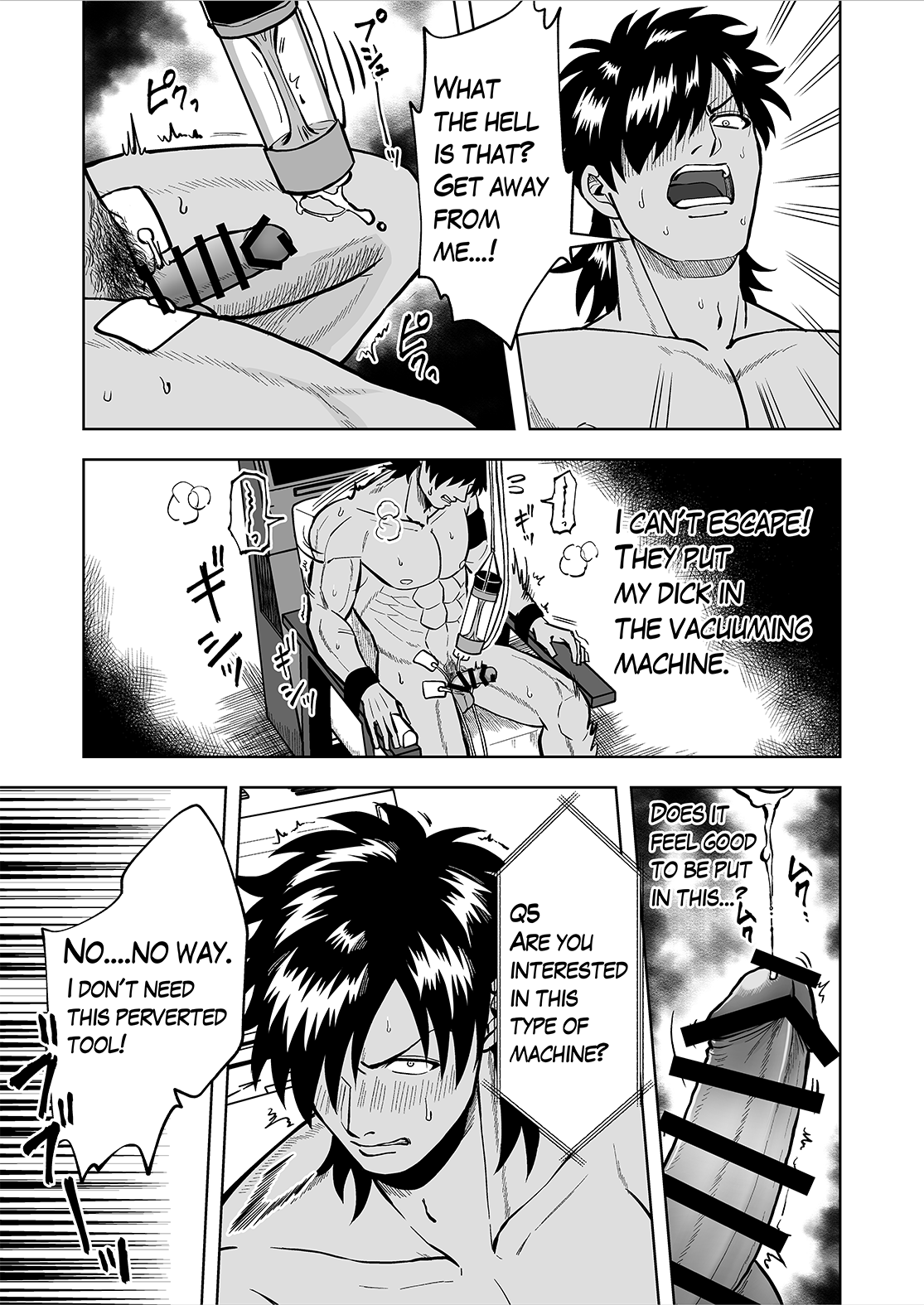 Uso Hakkenki de Denki + Onaho Seme Sareru Manga. | Lie detectors and electrical torture. page 9 full
