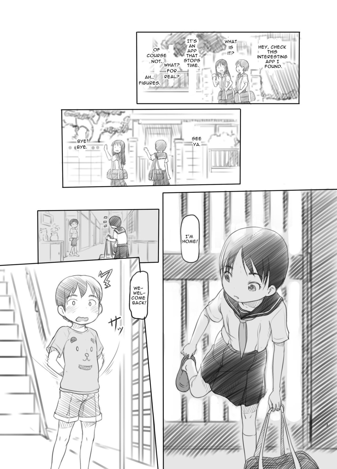 Sei ni Kyoumi ga Detekita Otouto ni Jikan Teishi Appli o Ataete Mita | I gave a time-stop app to my little brother who recently got interested in sexual stuff page 3 full