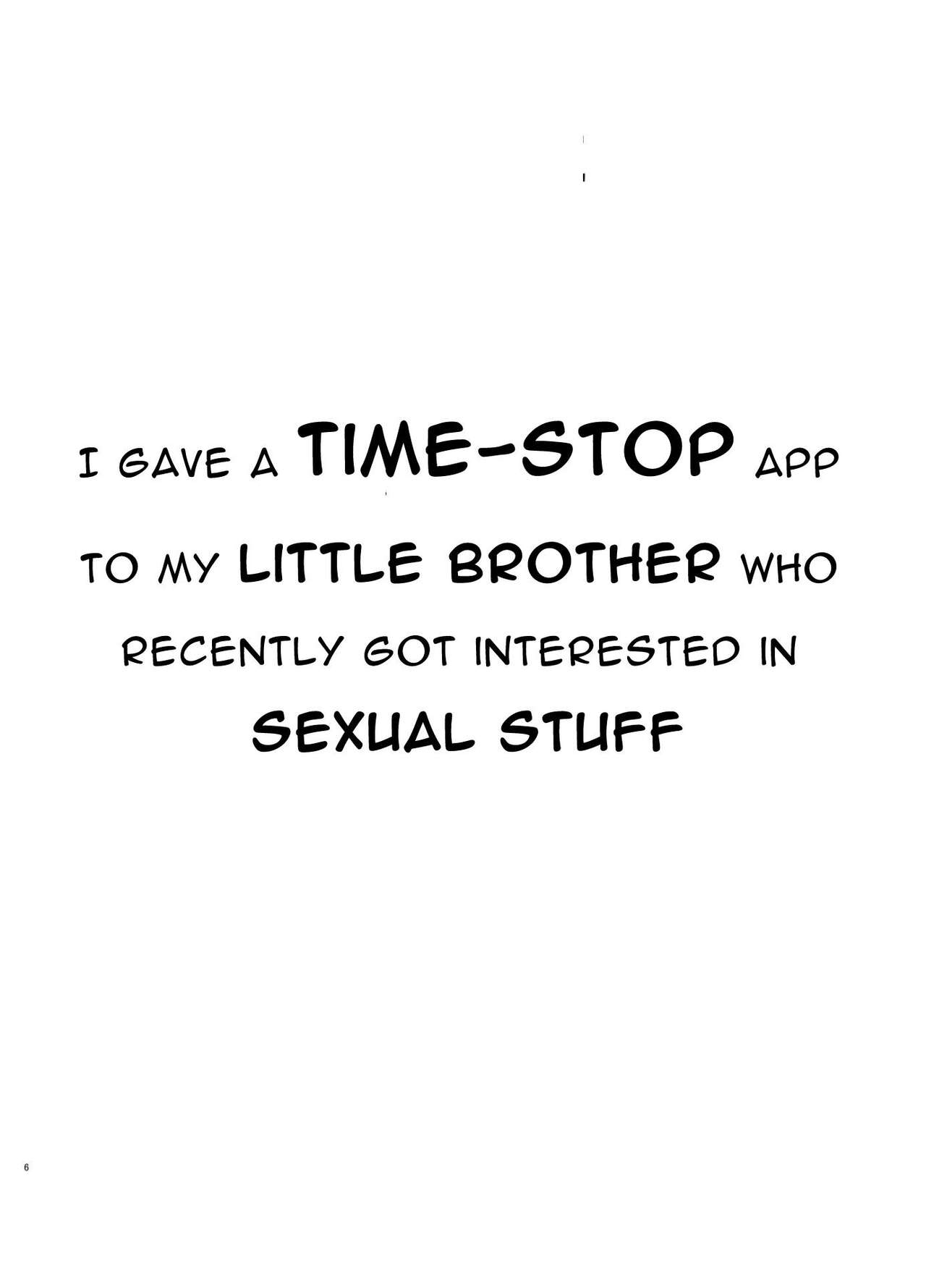 Sei ni Kyoumi ga Detekita Otouto ni Jikan Teishi Appli o Ataete Mita | I gave a time-stop app to my little brother who recently got interested in sexual stuff page 6 full