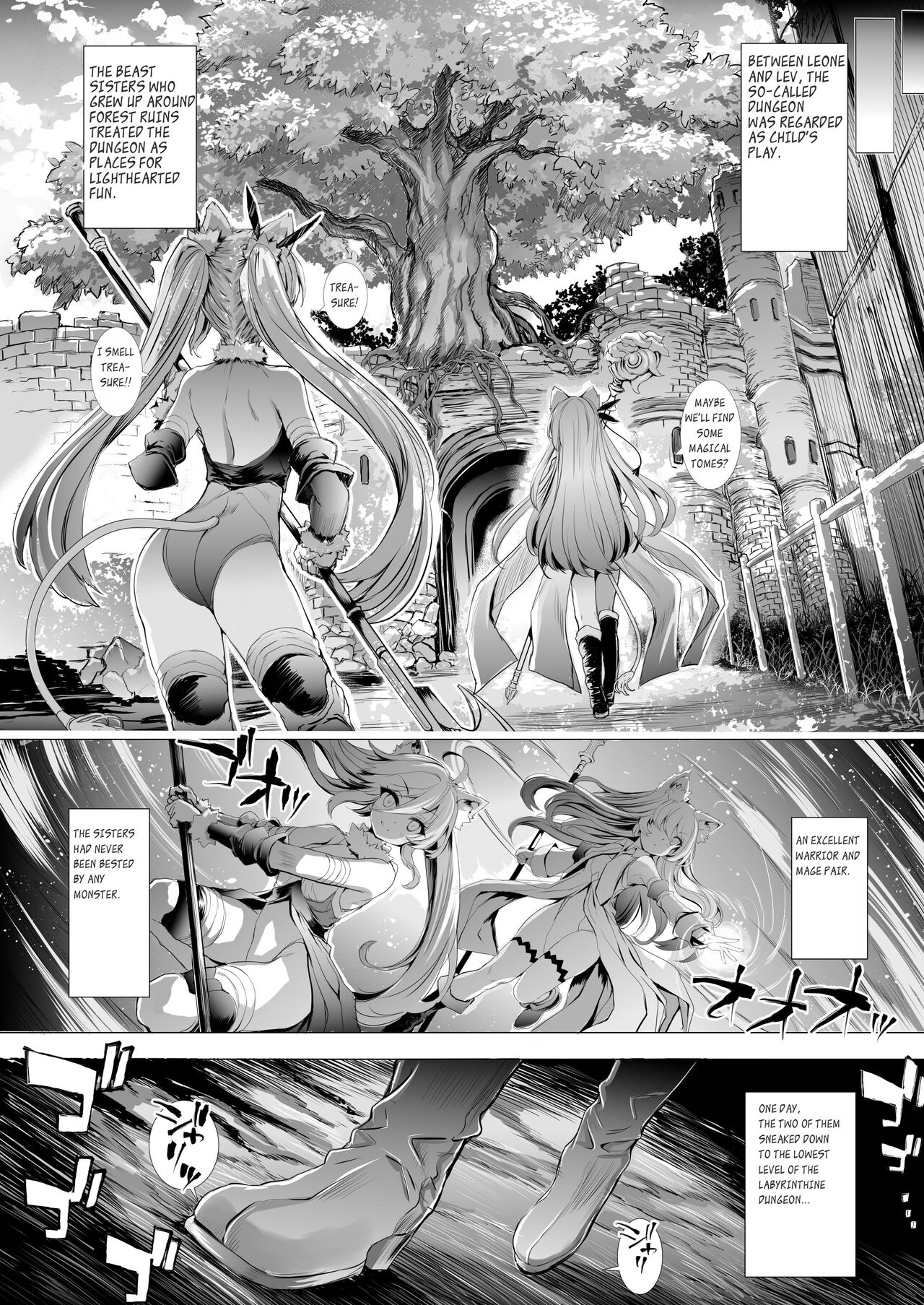 Leone-chan ga Shokushu Dungeon o Kouryaku suru Hon | Leone-chan Conquers A Tentacle Dungeon page 7 full