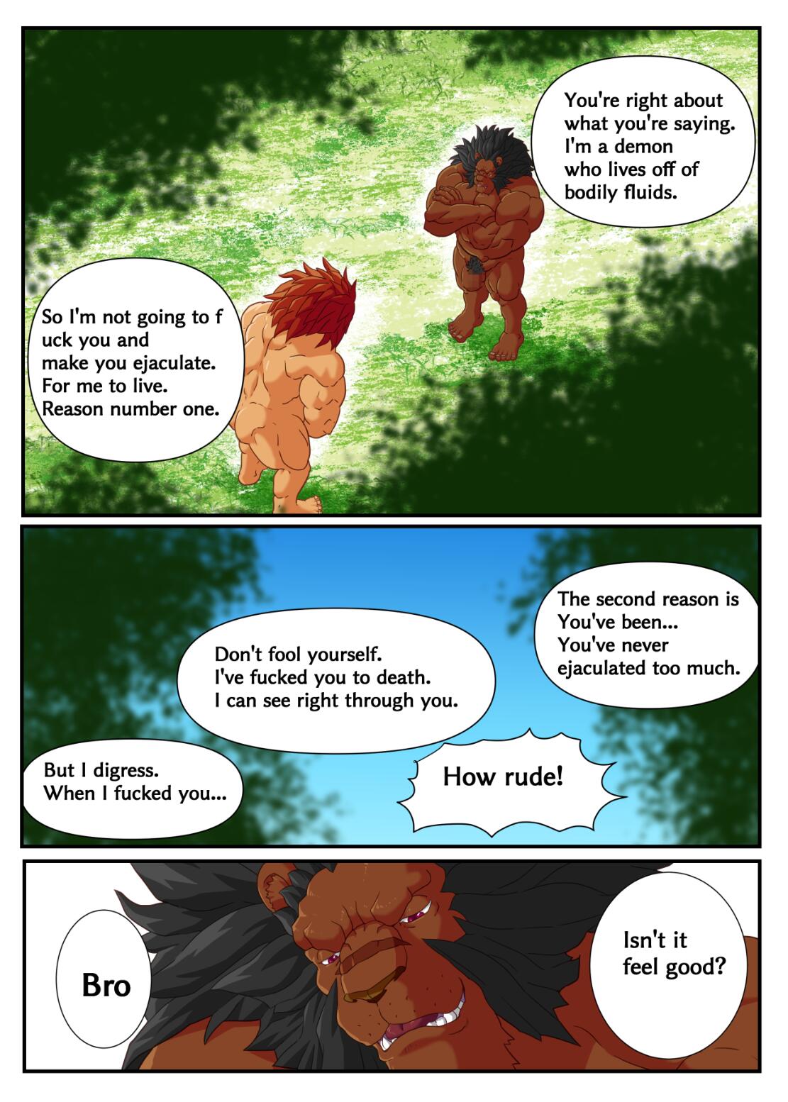 Leo Kokuou no Shasei Kikou Kuchi no Naka no Gokuraku Hen | King Leo's Journey to Orgasm Paradise in the mouth page 7 full