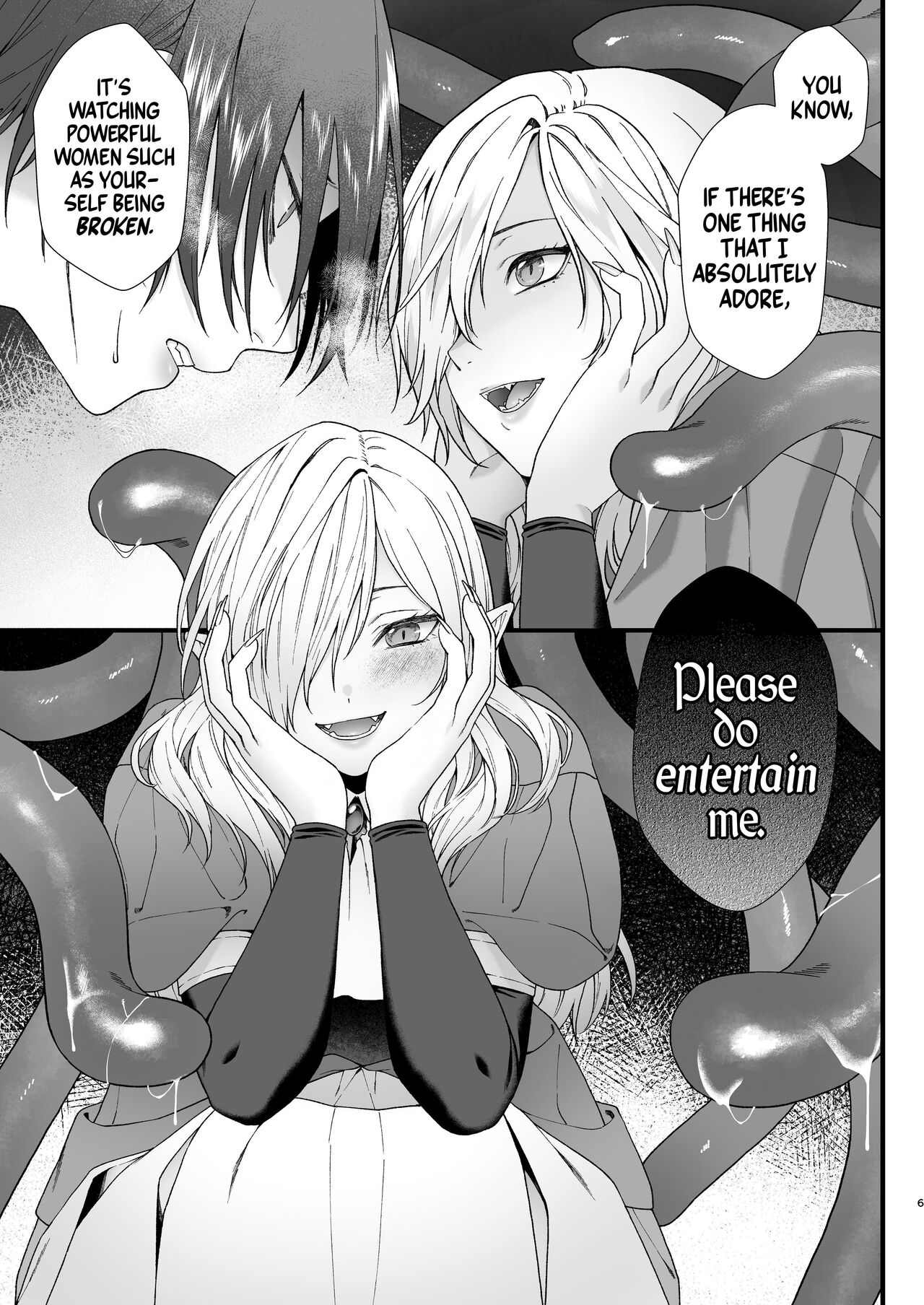 Yokubou no Ori ~Futanari Loli Kyuuketsuki ga Succubus no Onee-san ni Kairaku Ochi Saserareru made~ | Rush of Desire -The fledgling futanari Vampire falls into lust at the hands of an older Succubus- page 7 full