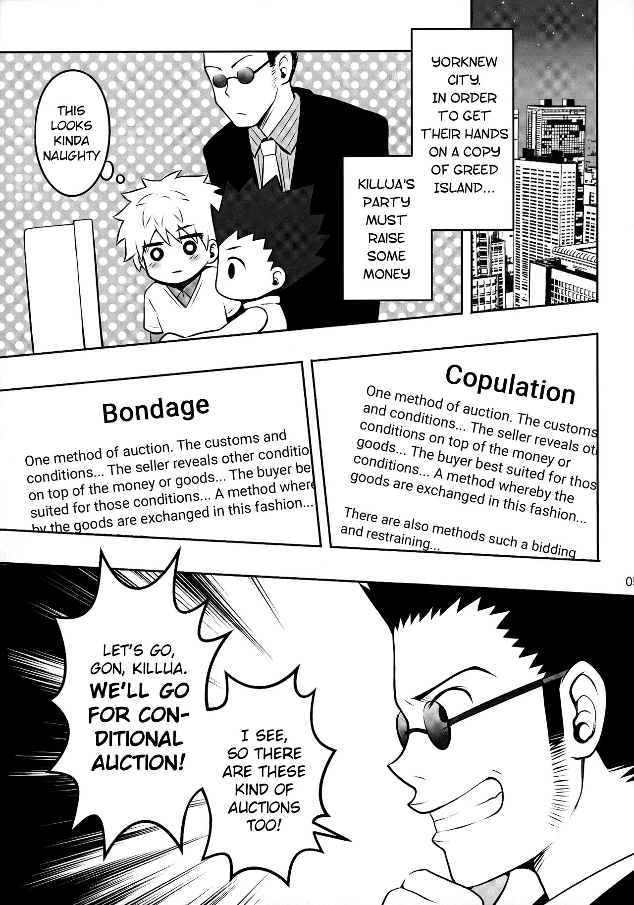 Sannan ga Ecchi na Jouken Kyoubai ni Deru Ohanashi. | A Story About the Third Son Appearing on a Naughty Conditional Auction. page 4 full