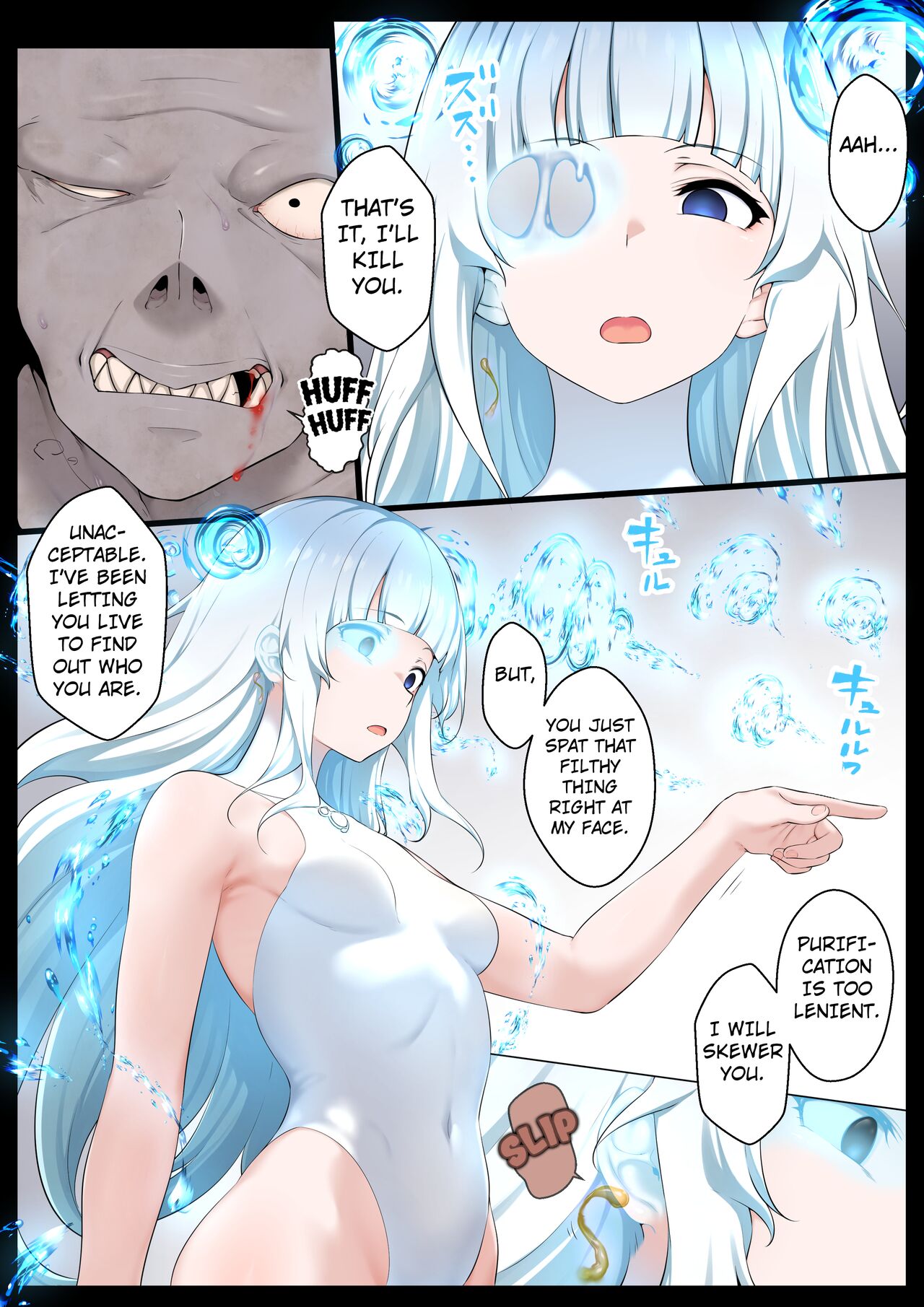 Mizu no Mahou Shoujo VS Slime Kaijin page 9 full