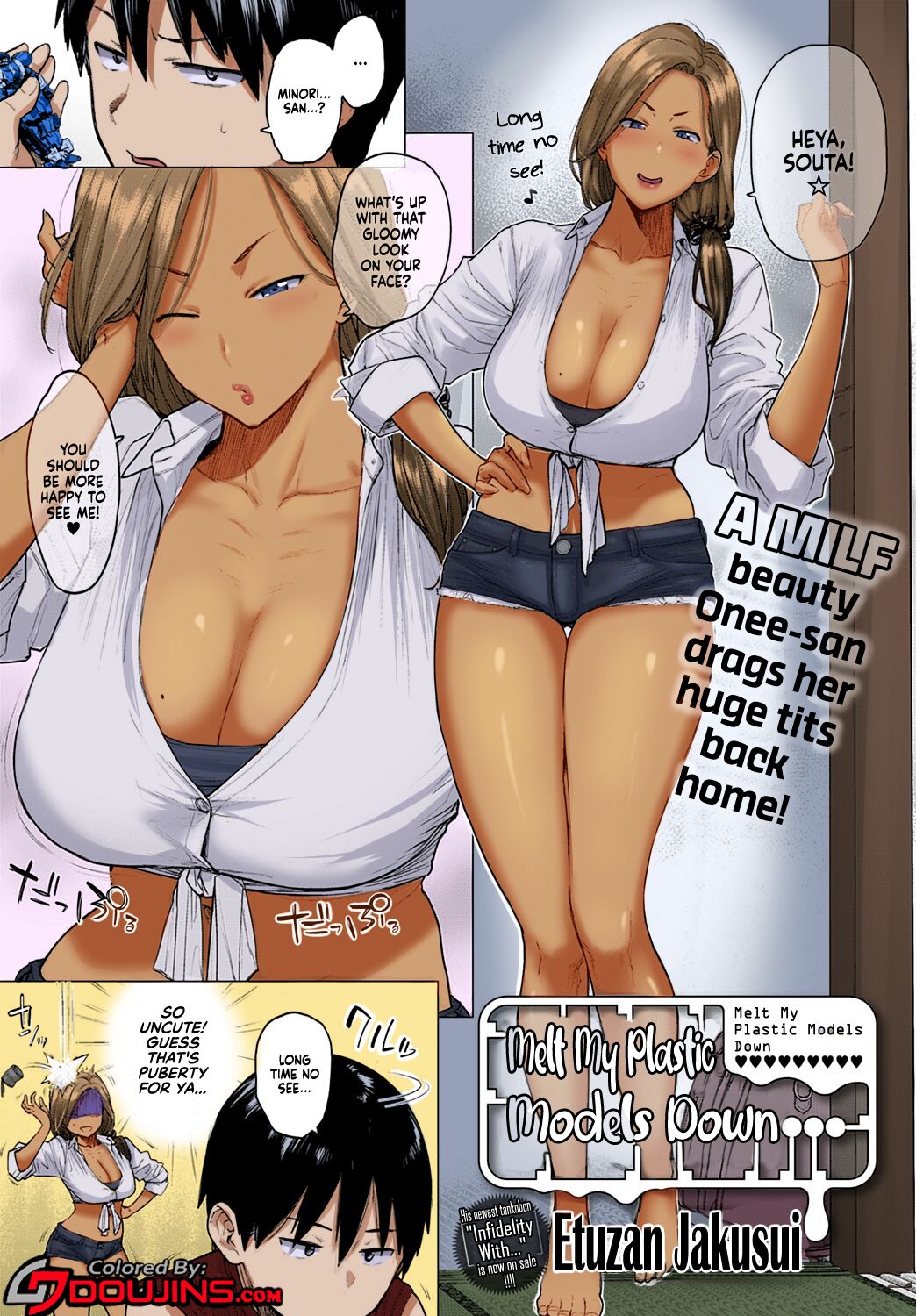 [Etuzan Jakusui] Puramo Tokashite... | Melt My Plastic Models Down… (COMIC Anthurium 2023-01) [English] [Coffedrug+RedLantern] [Colorized] [Digital] Hentai - Raw  2