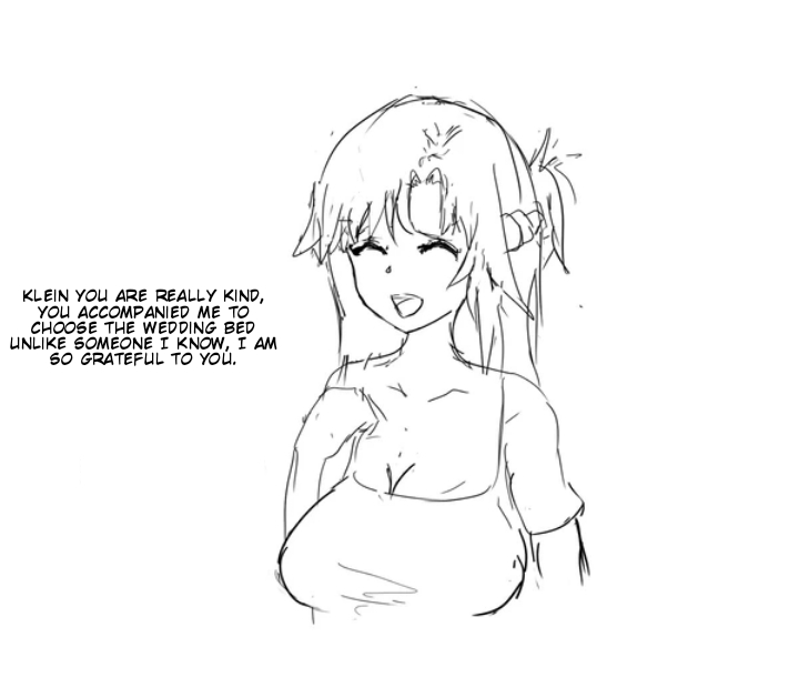 Asuna and Klein buying new bed. page 2 full