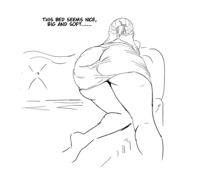 Asuna and Klein buying new bed. page 3 full