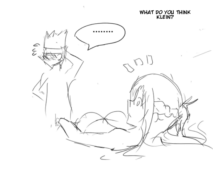 Asuna and Klein buying new bed. page 4 full