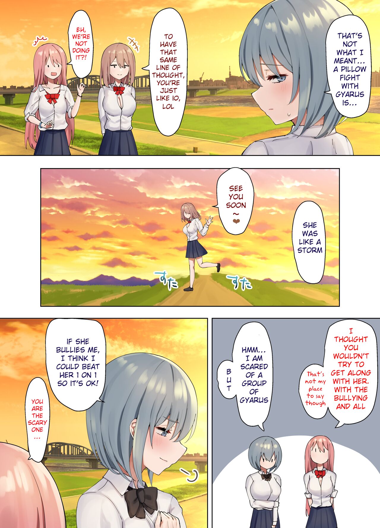 Ijimerarekko no Nekura Onna ga Jitsu wa Dohentai de Ijimekko no Ubu na Gal ni Shikaeshi o Suru Yuri 3 page 7 full