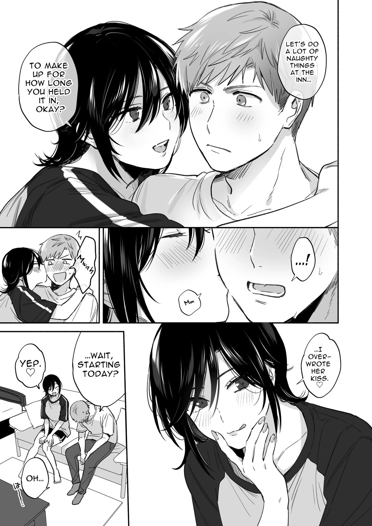 Suki Araba Kareshi no Seiheki o Yugametai! ~Gaman Genkai!! Icha Love Onsen Ryokou~ | If I Have a Chance, I Want to Warp My Boyfriend's Fetishes! ~Lovey-dovey Trip to the Hotsprings~ page 10 full
