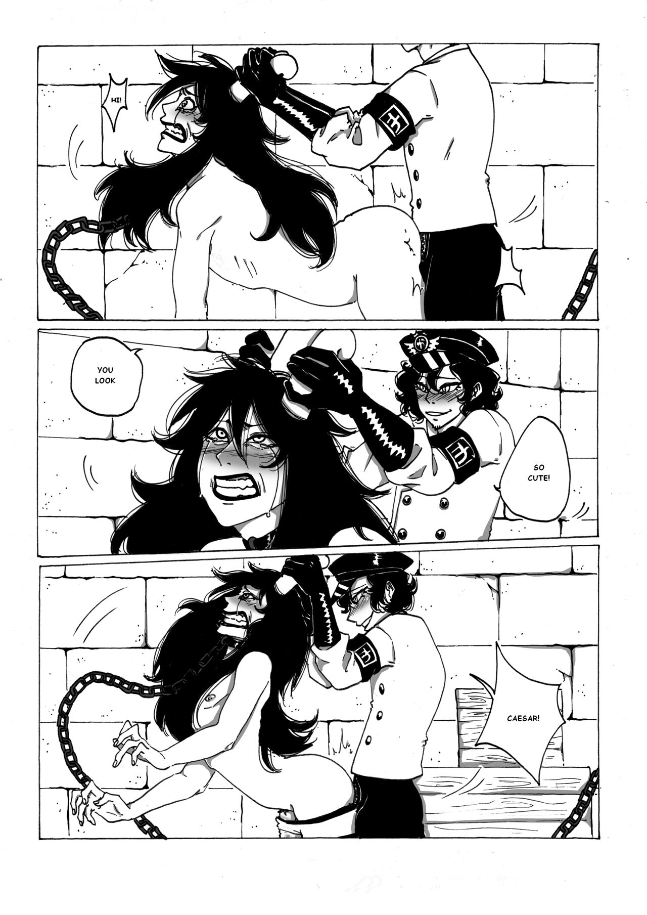 Back at Impel Down part 1 - Caesar Clown page 8 full