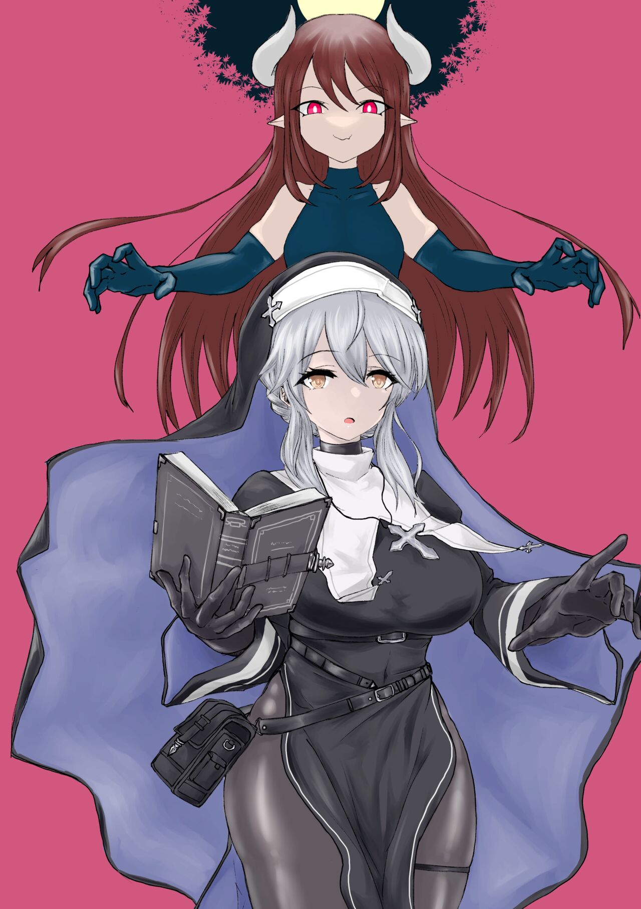 Exorcist no Haiboku Succubus to Futanari Hen | Exorcist's Defeat ~ Futanari x Succubus Story ~ page 2 full