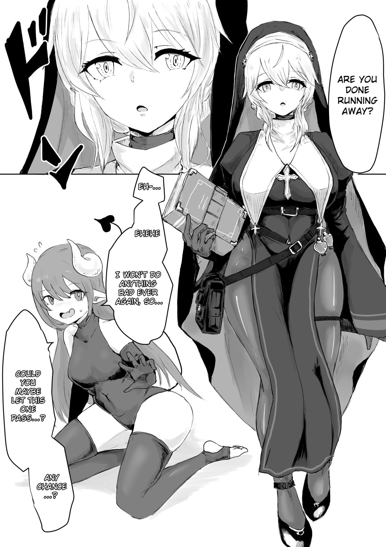 Exorcist no Haiboku Succubus to Futanari Hen | Exorcist's Defeat ~ Futanari x Succubus Story ~ page 4 full