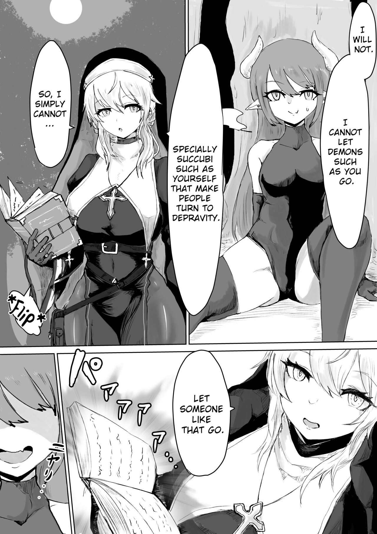 Exorcist no Haiboku Succubus to Futanari Hen | Exorcist's Defeat ~ Futanari x Succubus Story ~ page 5 full