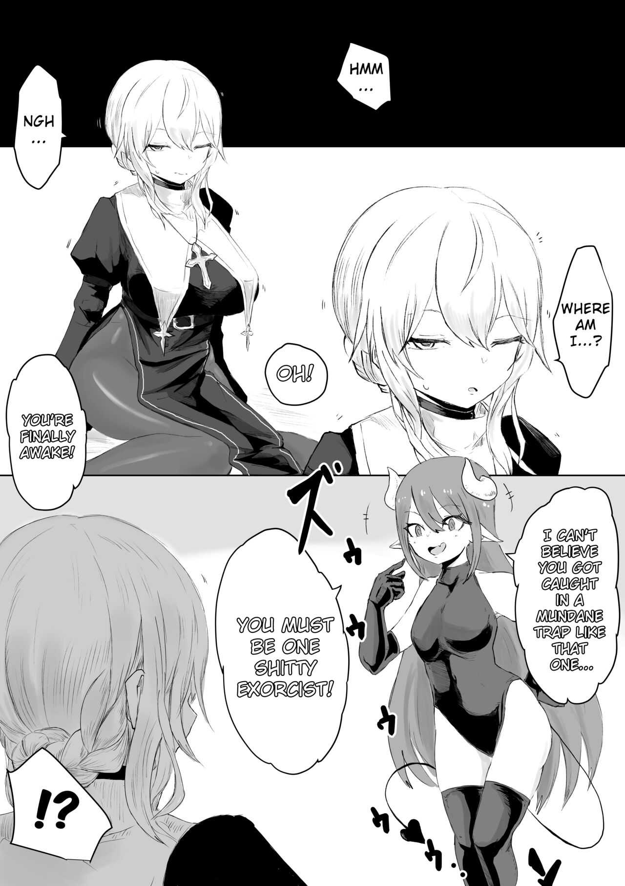 Exorcist no Haiboku Succubus to Futanari Hen | Exorcist's Defeat ~ Futanari x Succubus Story ~ page 9 full