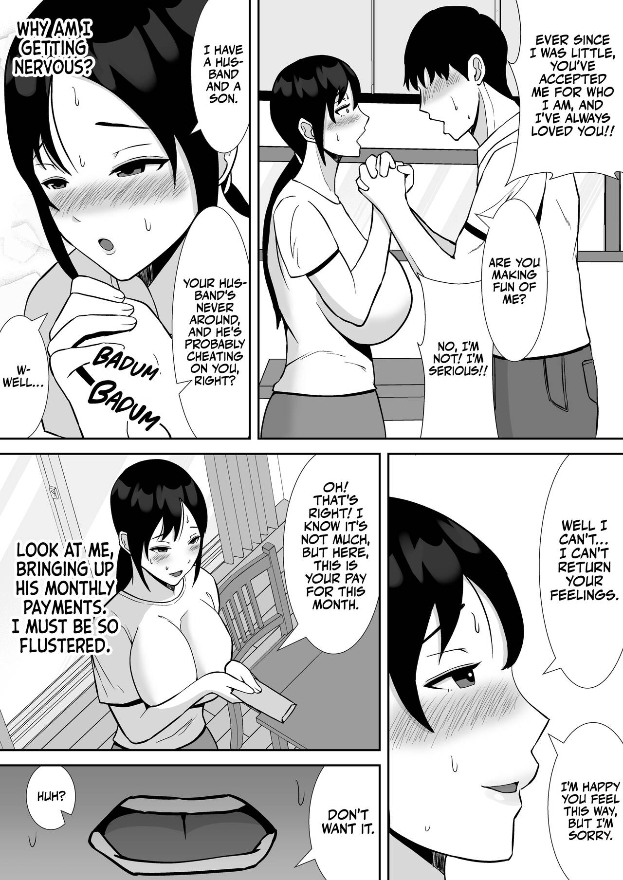 Daisuki na Kaa-san ga, Boku to Naka ga Ii Kinjo no Onii-chan to Tsukiau Koto ni Natta Hanashi | How My Beloved Mother Ended Up Dating My Close Neighborhood Friend page 10 full