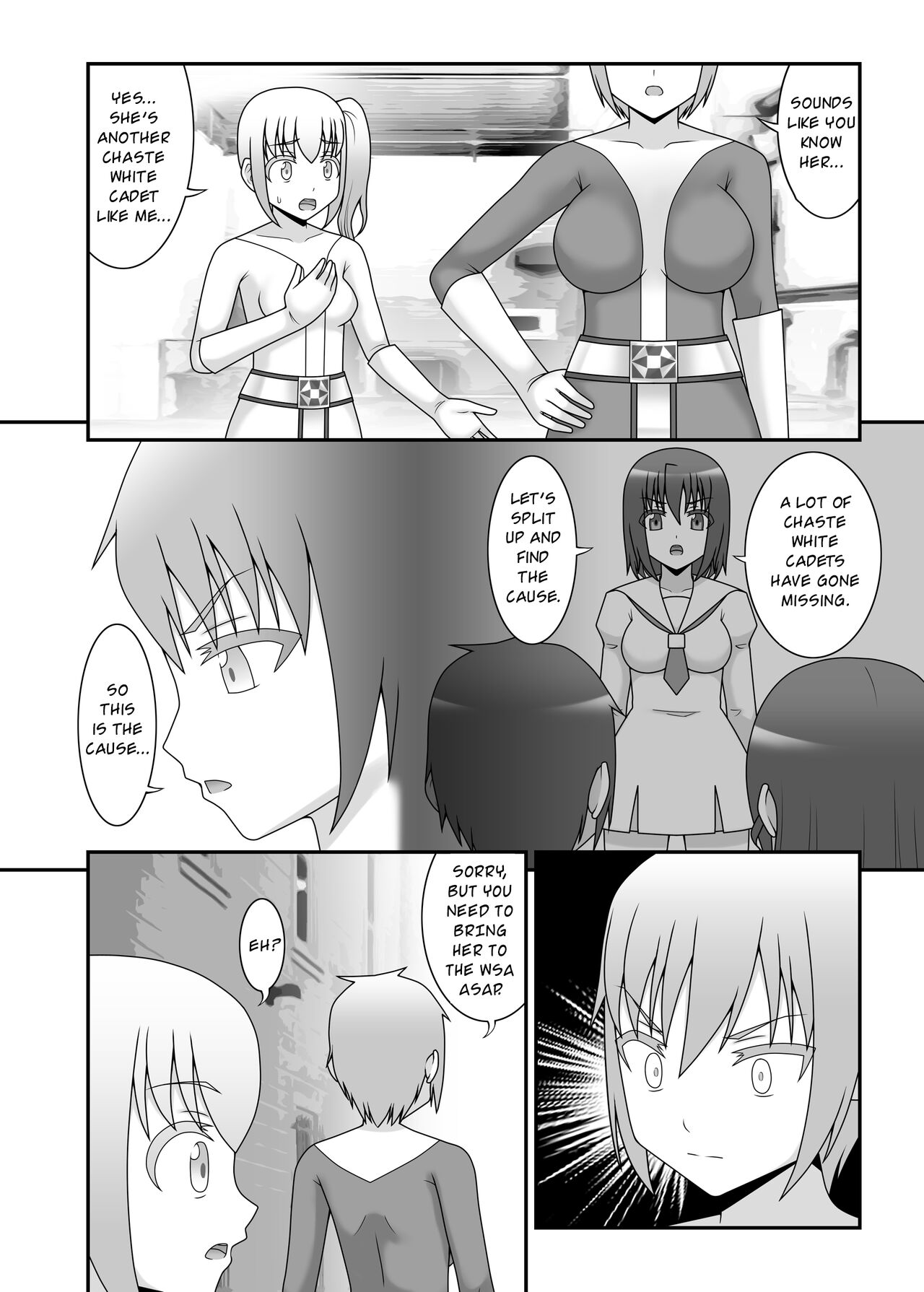 Teisou Sentai Virginal Colors Ch.3 | Chastity Sentai Chaste Colors Ch. 3 page 6 full