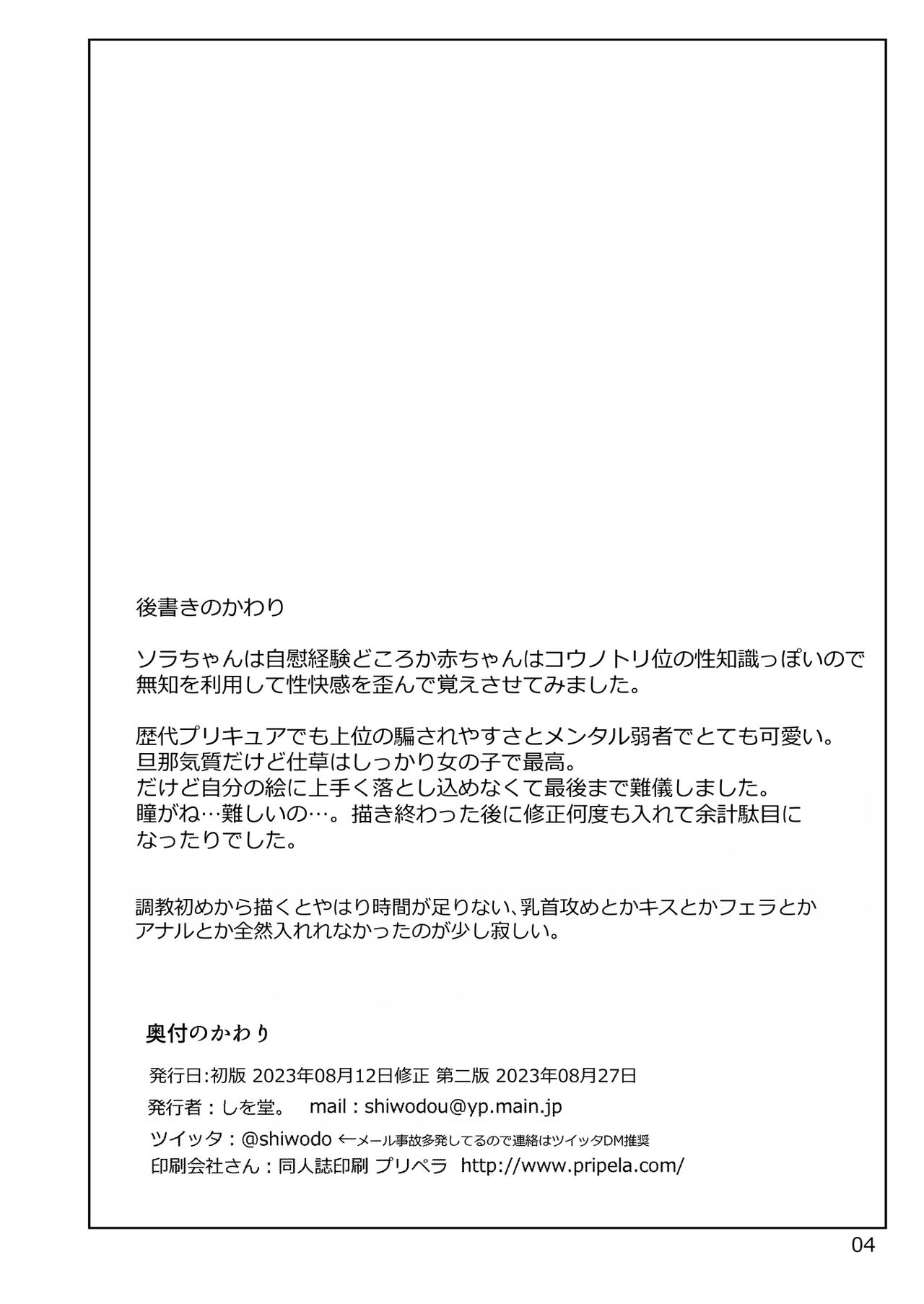 Precure Sora-chan Choukyou Ehon page 4 full