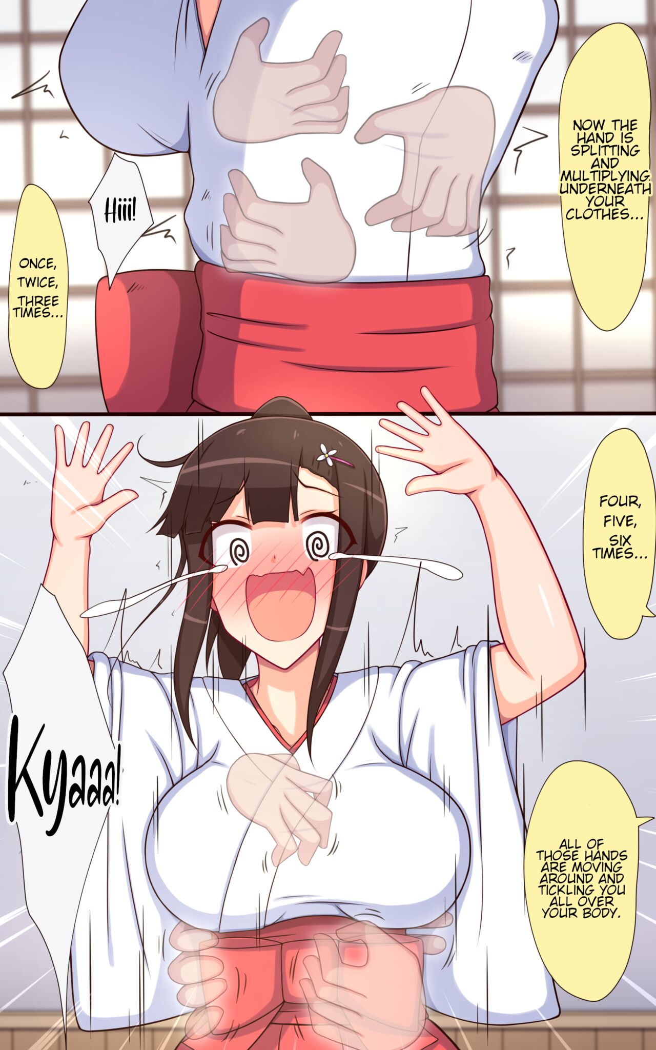 Miko-san no Kusuguri Saimin Himehajime | Shrine Maiden's New Year Hypno-tickling! page 7 full